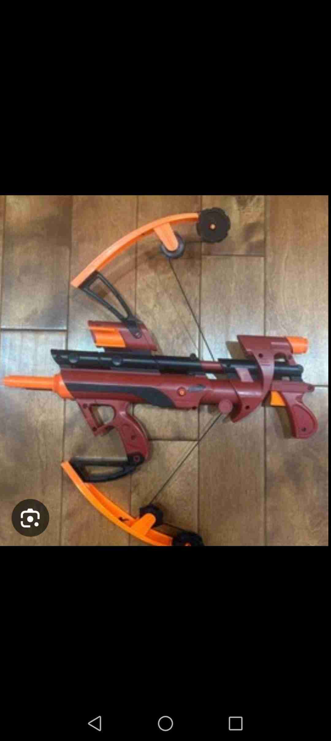 Arco de juguete rojo y naranja - miniatura 3