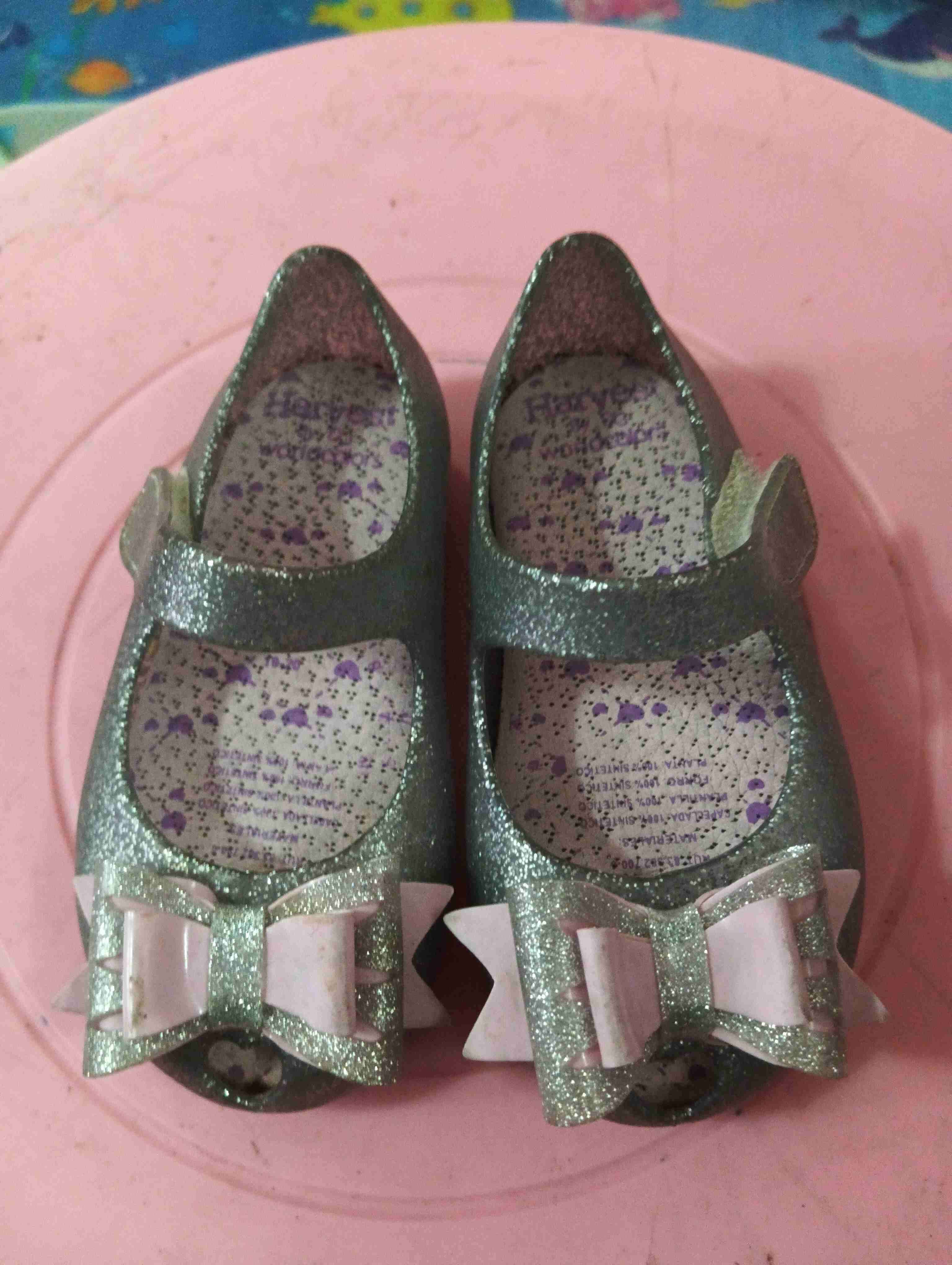 Zapatos niña con brillos y lazos - miniatura 1