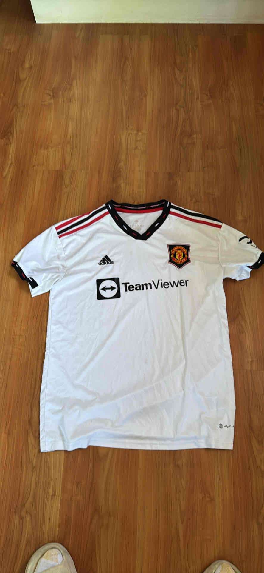 Camiseta deportiva blanca Manchester United - miniatura 1