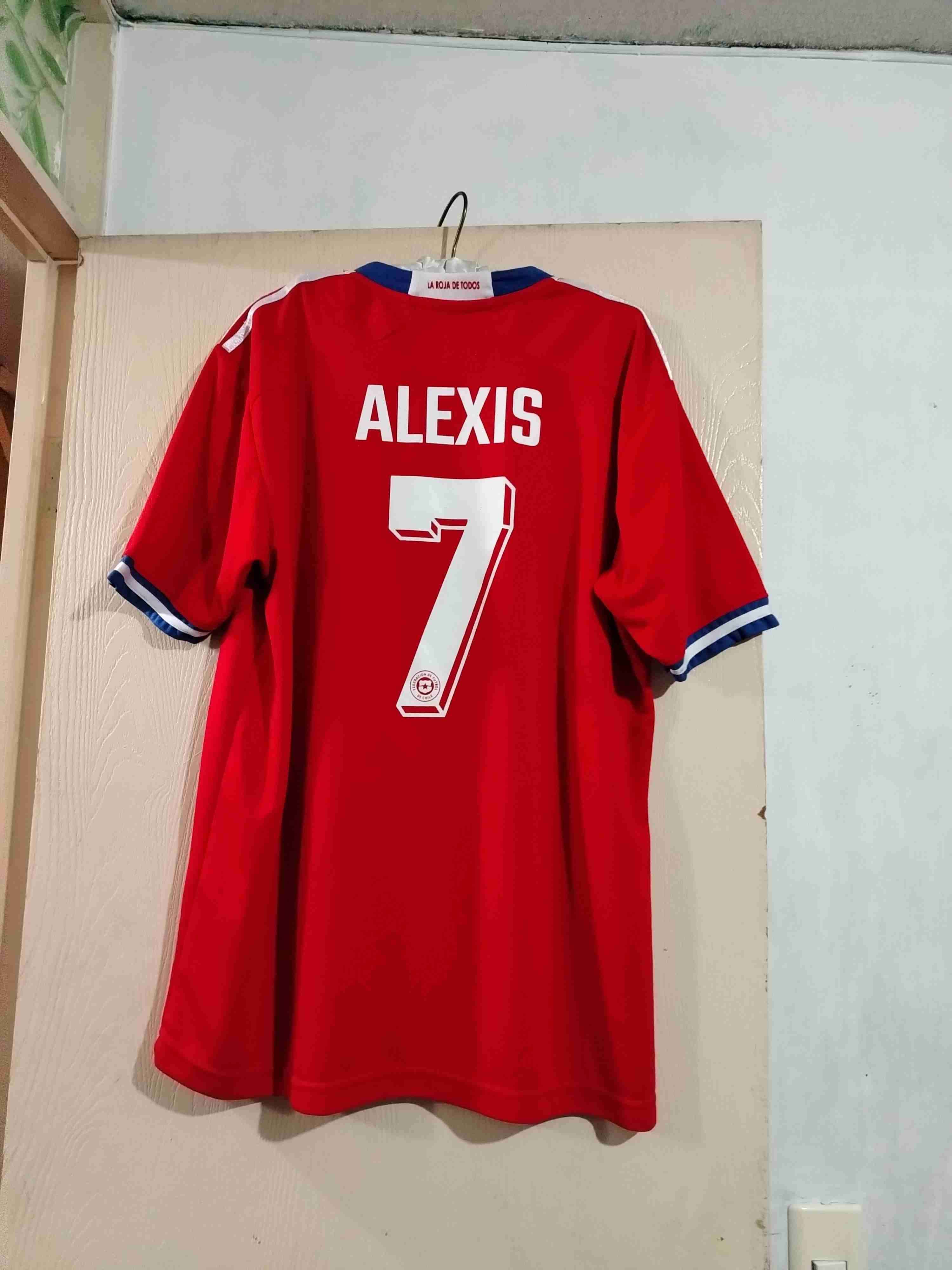 Camiseta roja selección chilena número 7 - miniatura 2