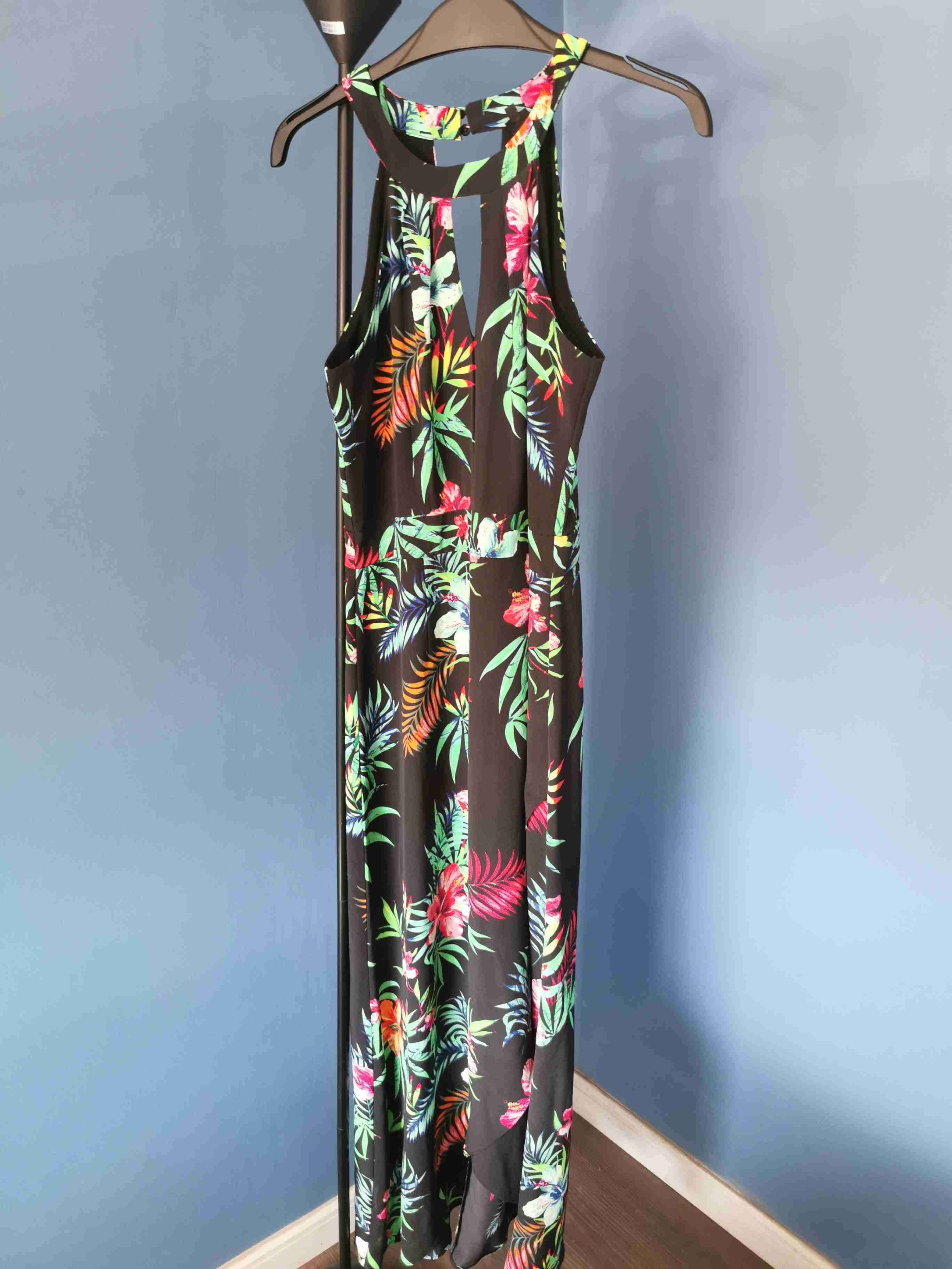 Vestido largo estampado floral - miniatura 1