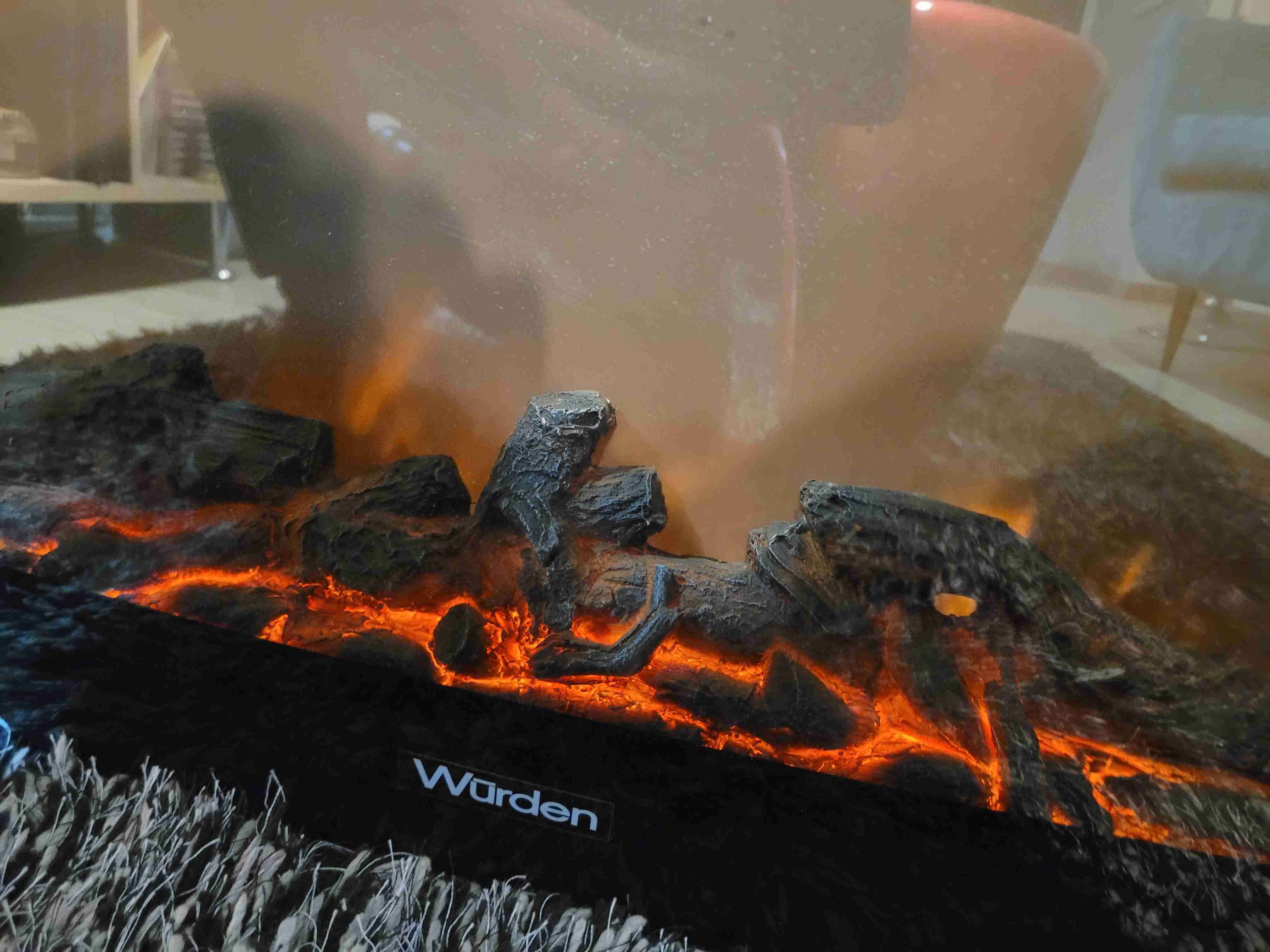 Chimenea eléctrica efecto leña - miniatura 1