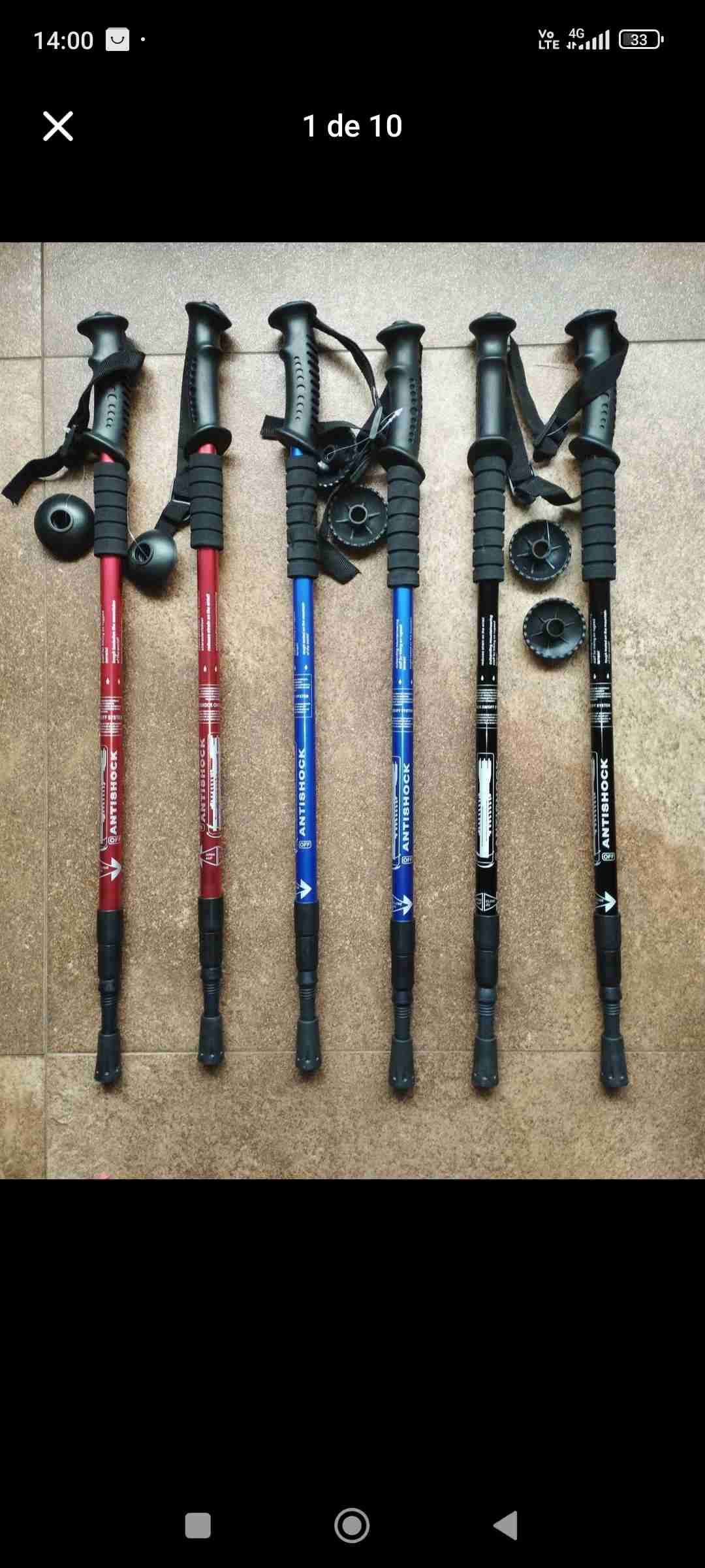 Bastones de trekking multicolor - miniatura 1