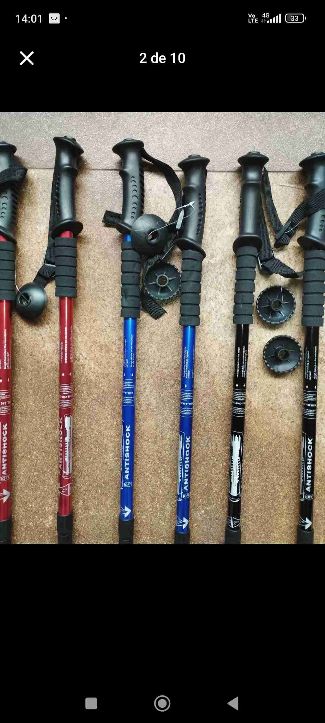 Bastones de trekking multicolor - miniatura 2