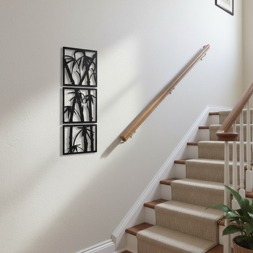 Cuadro decorativo de bambú - miniatura 2