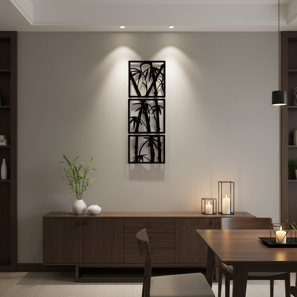 Cuadro decorativo de bambú - miniatura 3