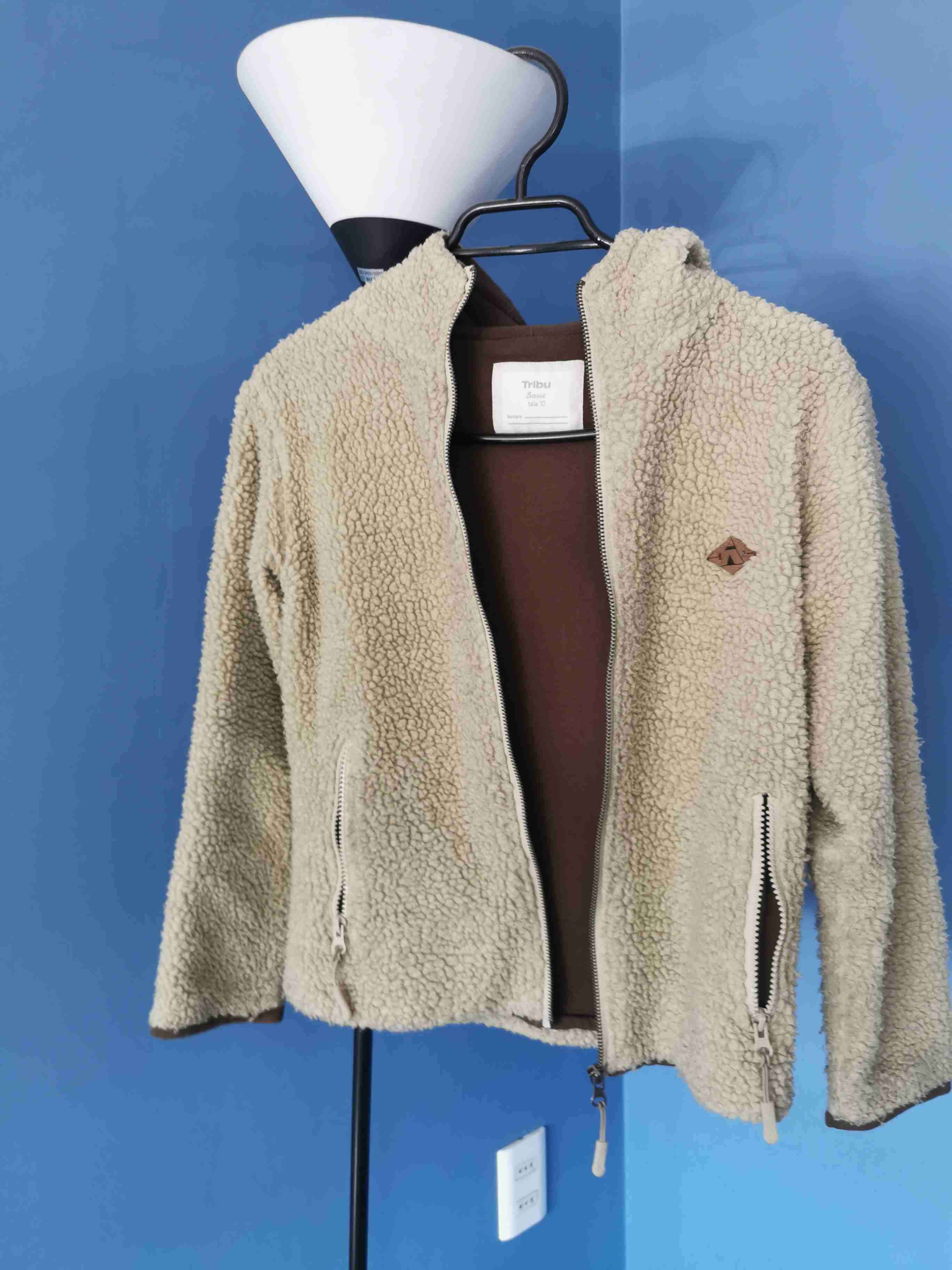 Chaqueta de polar beige - miniatura 1