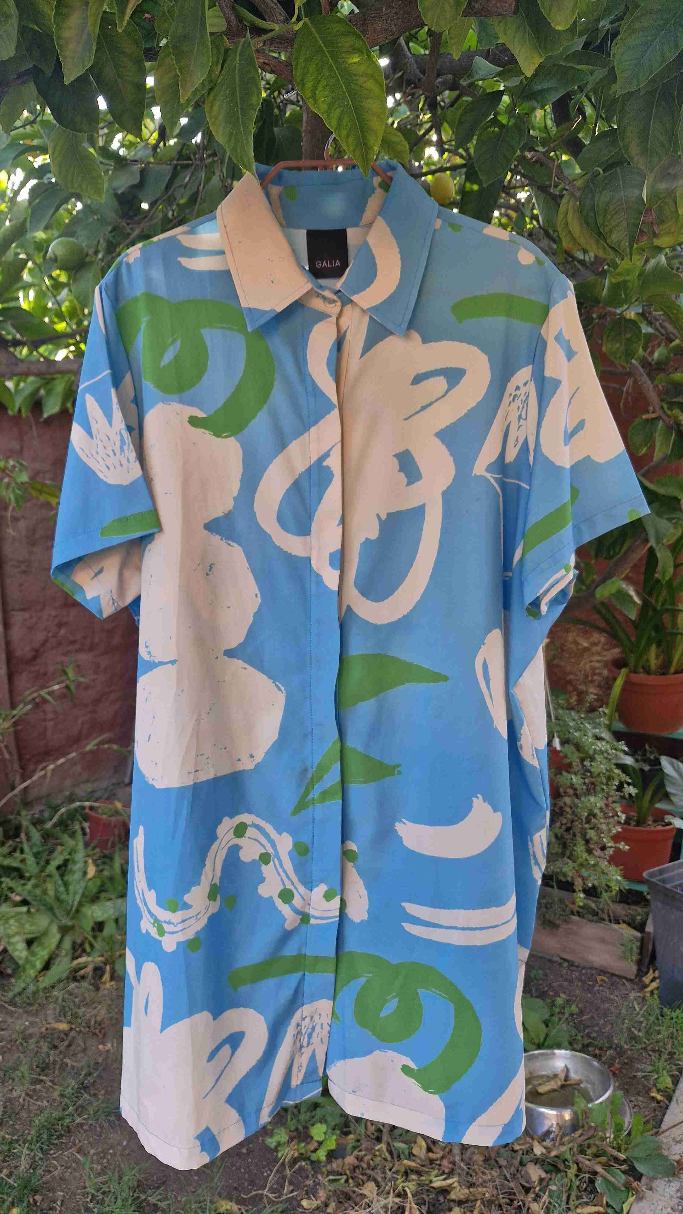 Vestido camisero Galia - diseño chileno - miniatura 1