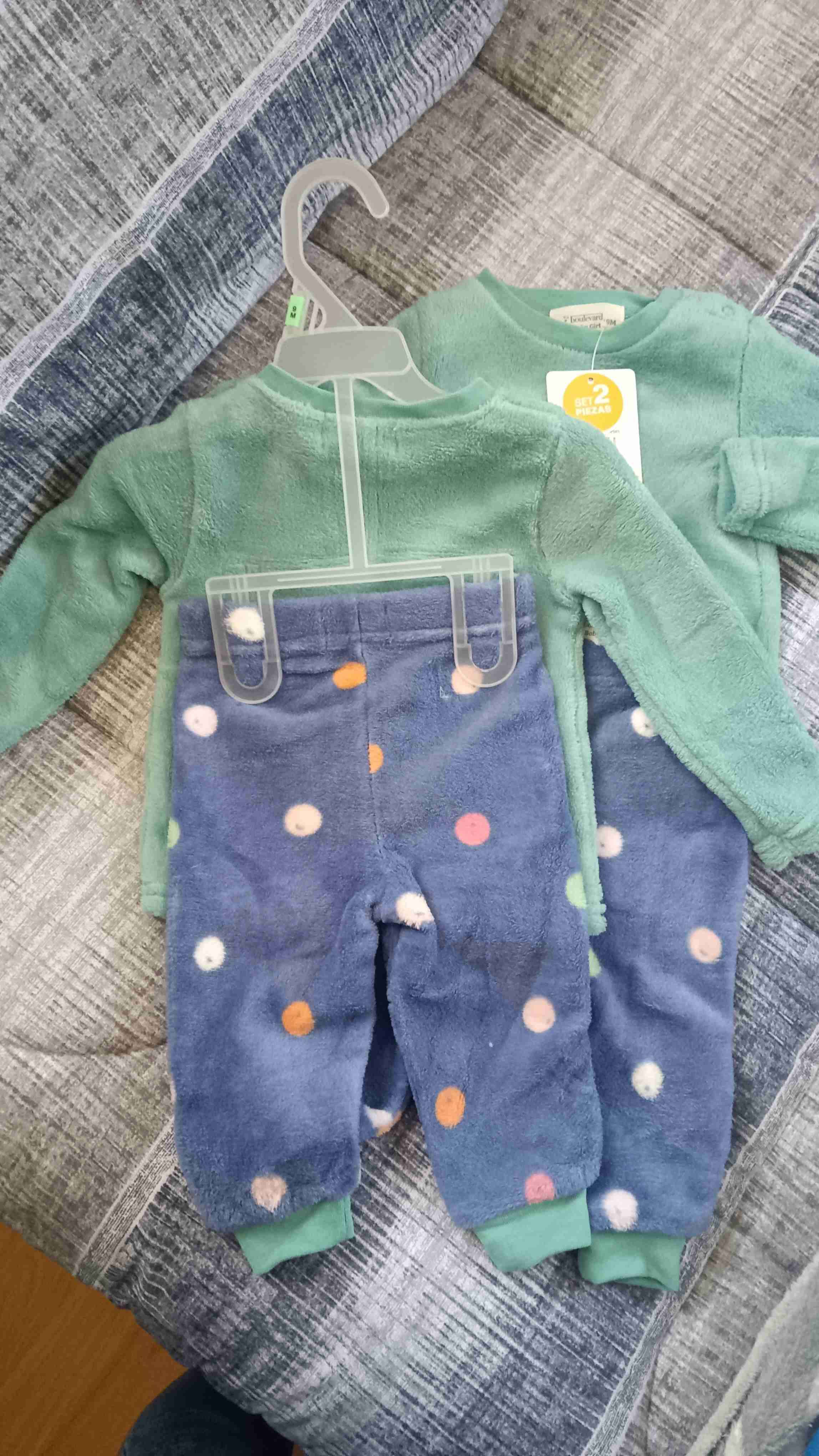 Conjunto polar conejo verde y azul - miniatura 2