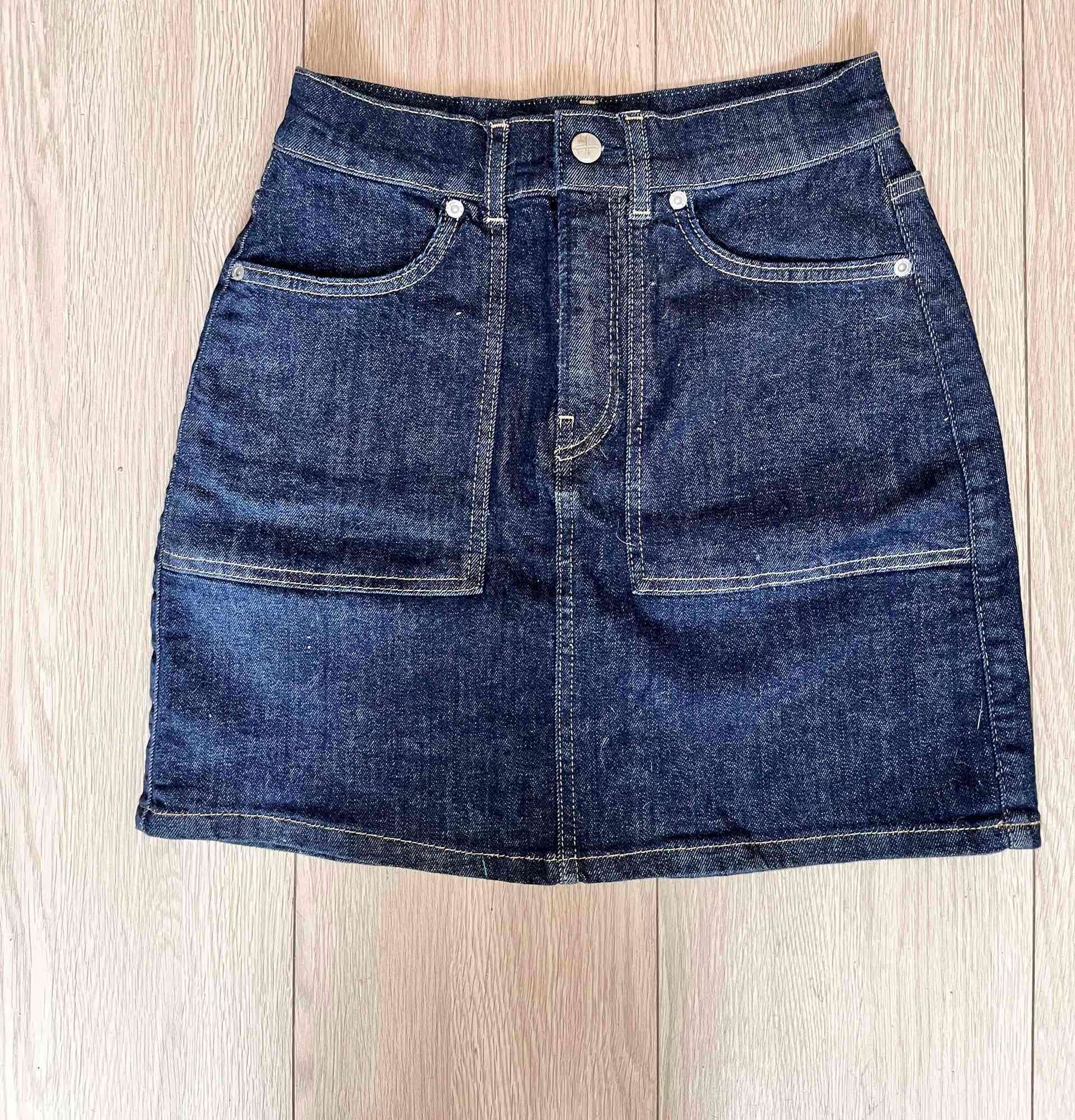 Falda de mezclilla azul pepe jeans - miniatura 1