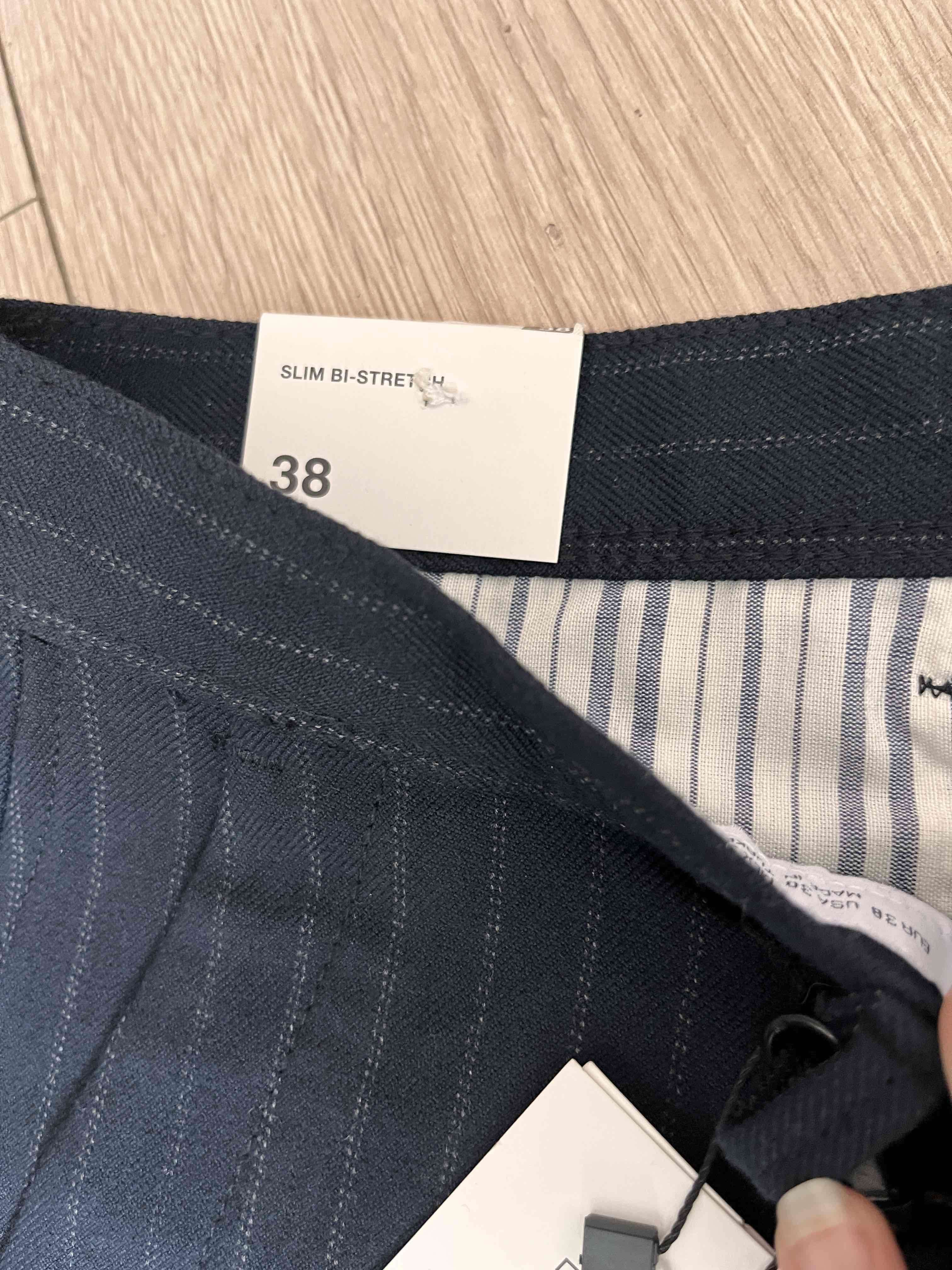Pantalón rayado azul Zara - miniatura 2