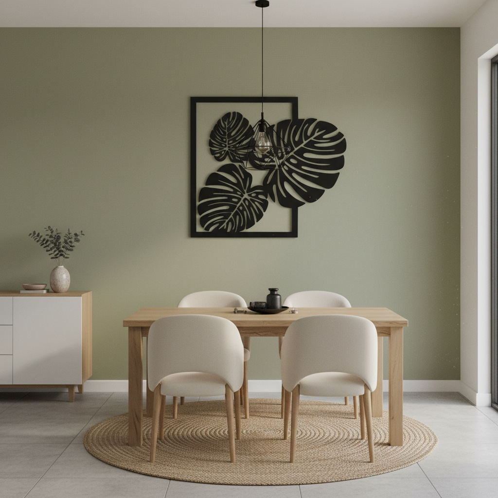 Cuadro decorativo hojas de monstera - miniatura 2