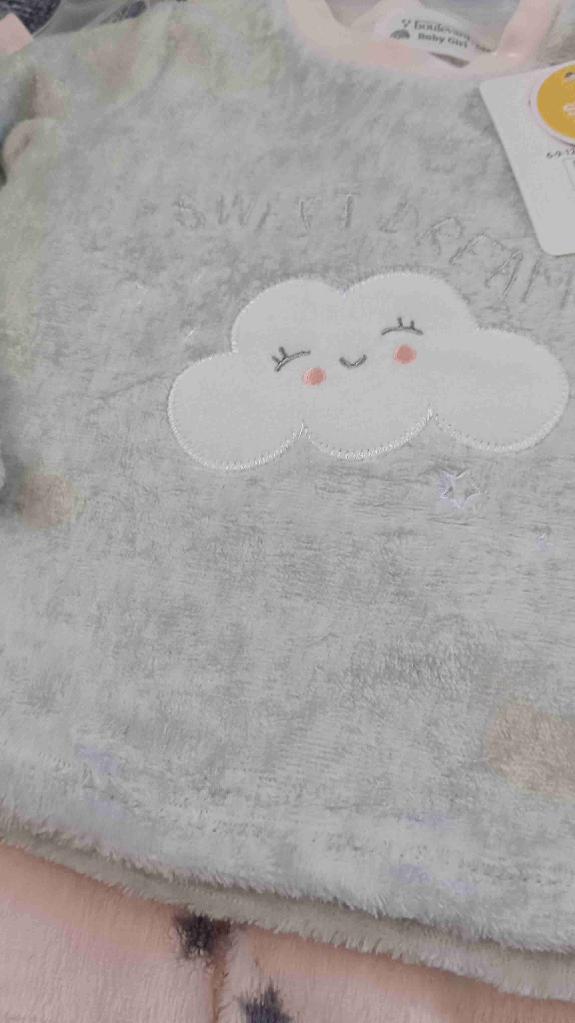 Conjunto pijama infantil gris y rosado - miniatura 3