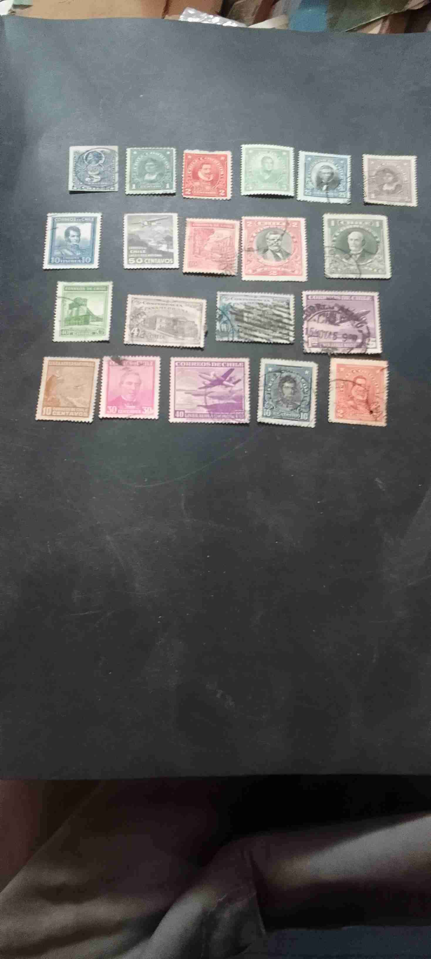 Colección de sellos chilenos antiguos - miniatura 2