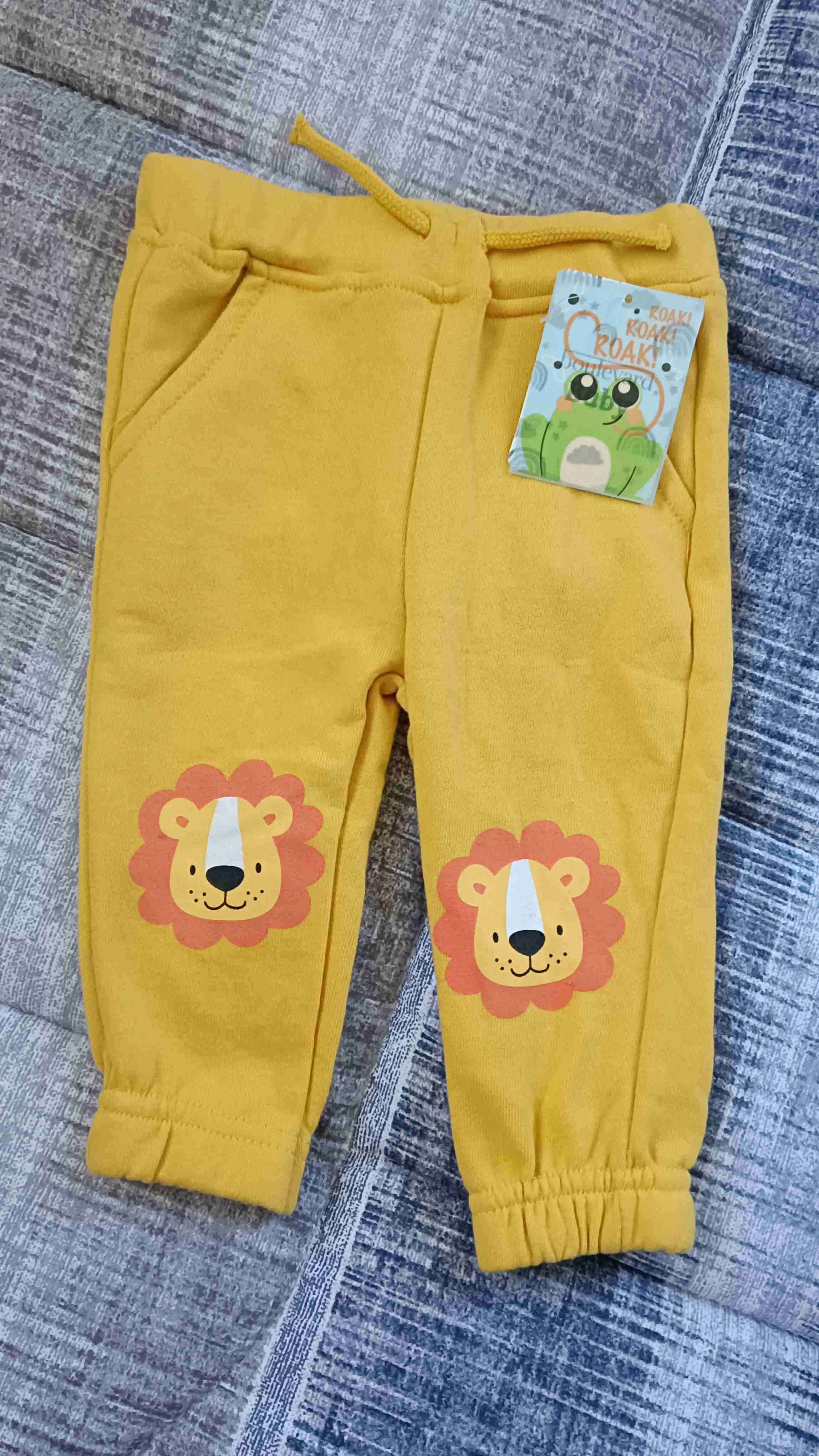 Pantalones bebé león mostaza - miniatura 1