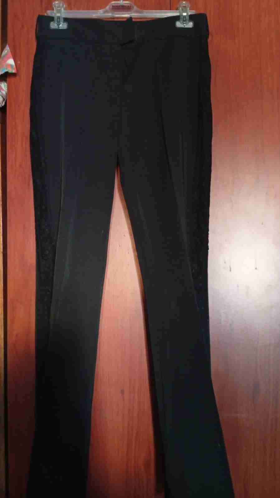 Pantalones negros de vestir mujer