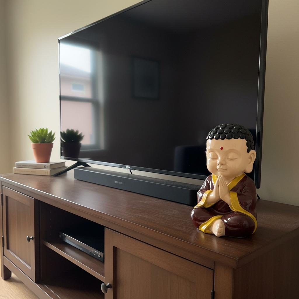 Figura decorativa Buda en cerámica - miniatura 3