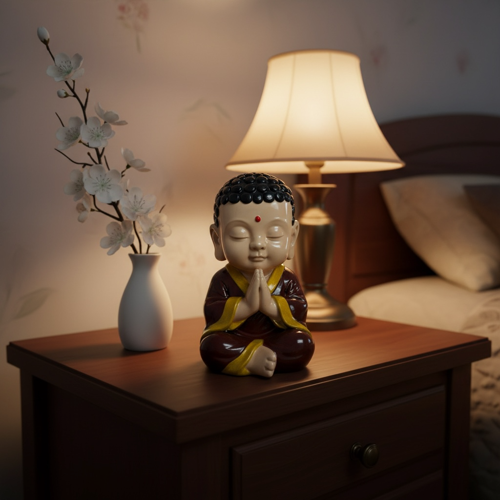 Figura decorativa Buda en cerámica - miniatura 4