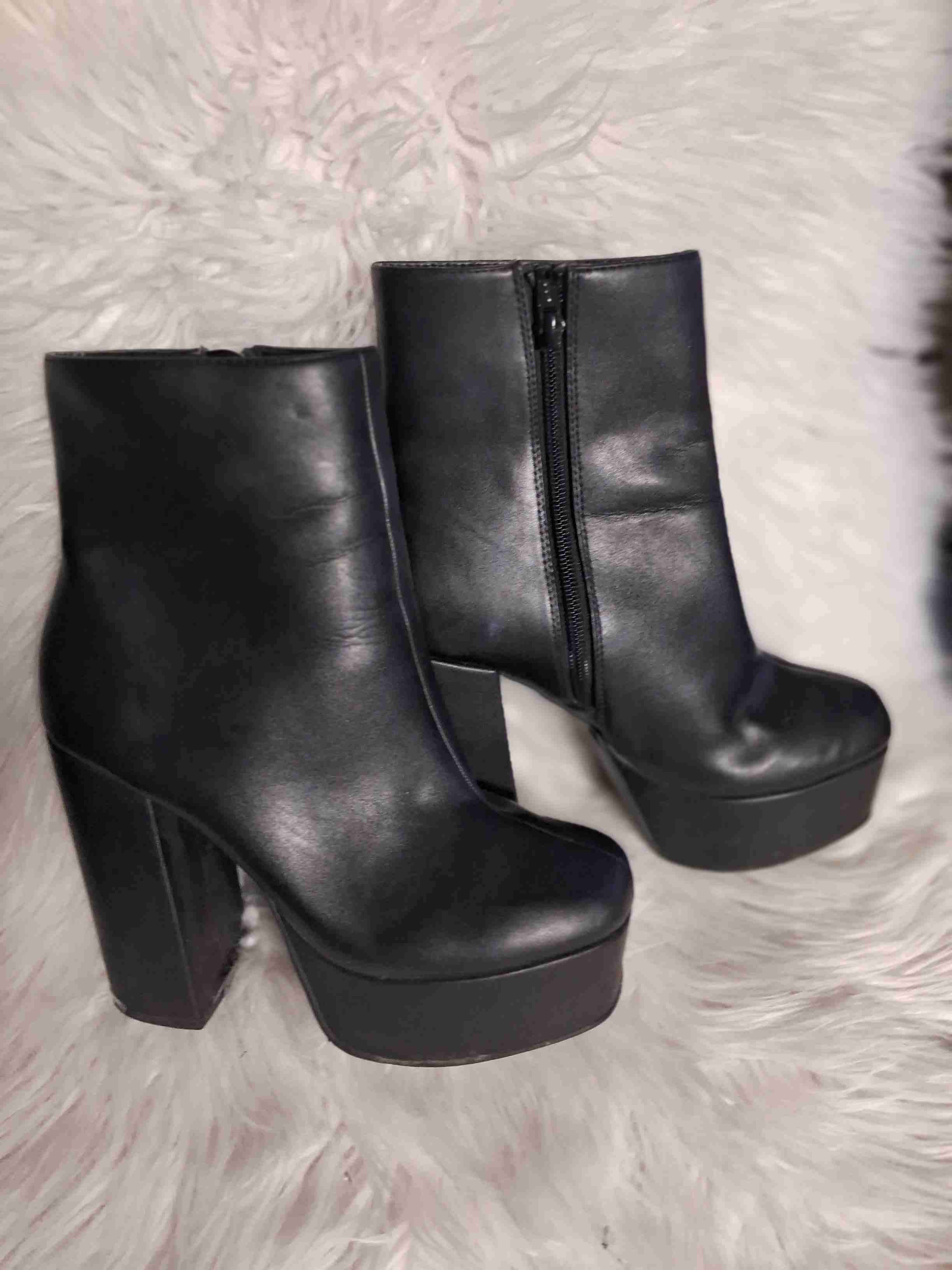 Botines negros de plataforma 38 - miniatura 3