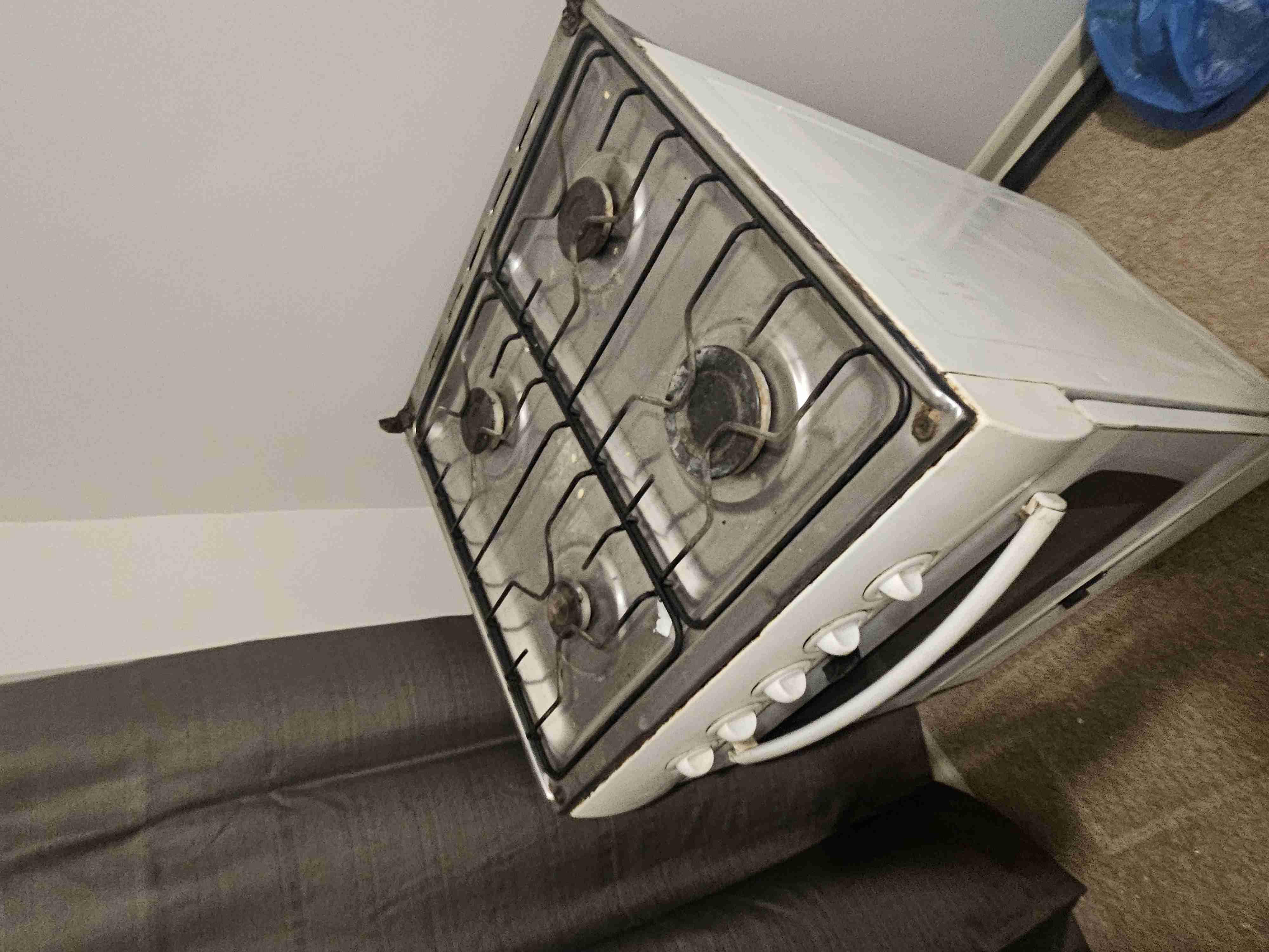 Cocina a gas Sindelen blanca - miniatura 2