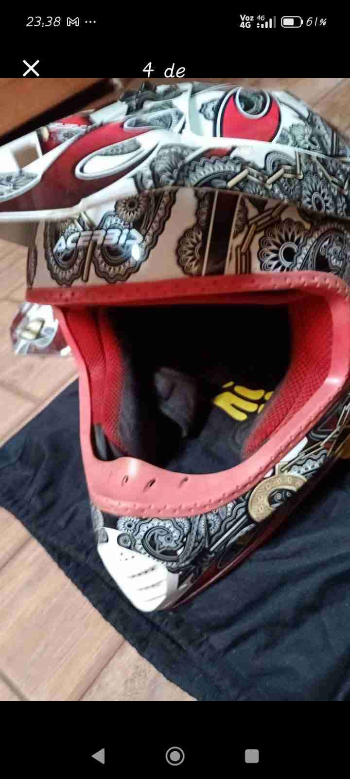 Casco motocross Acerbis decorado - miniatura 1