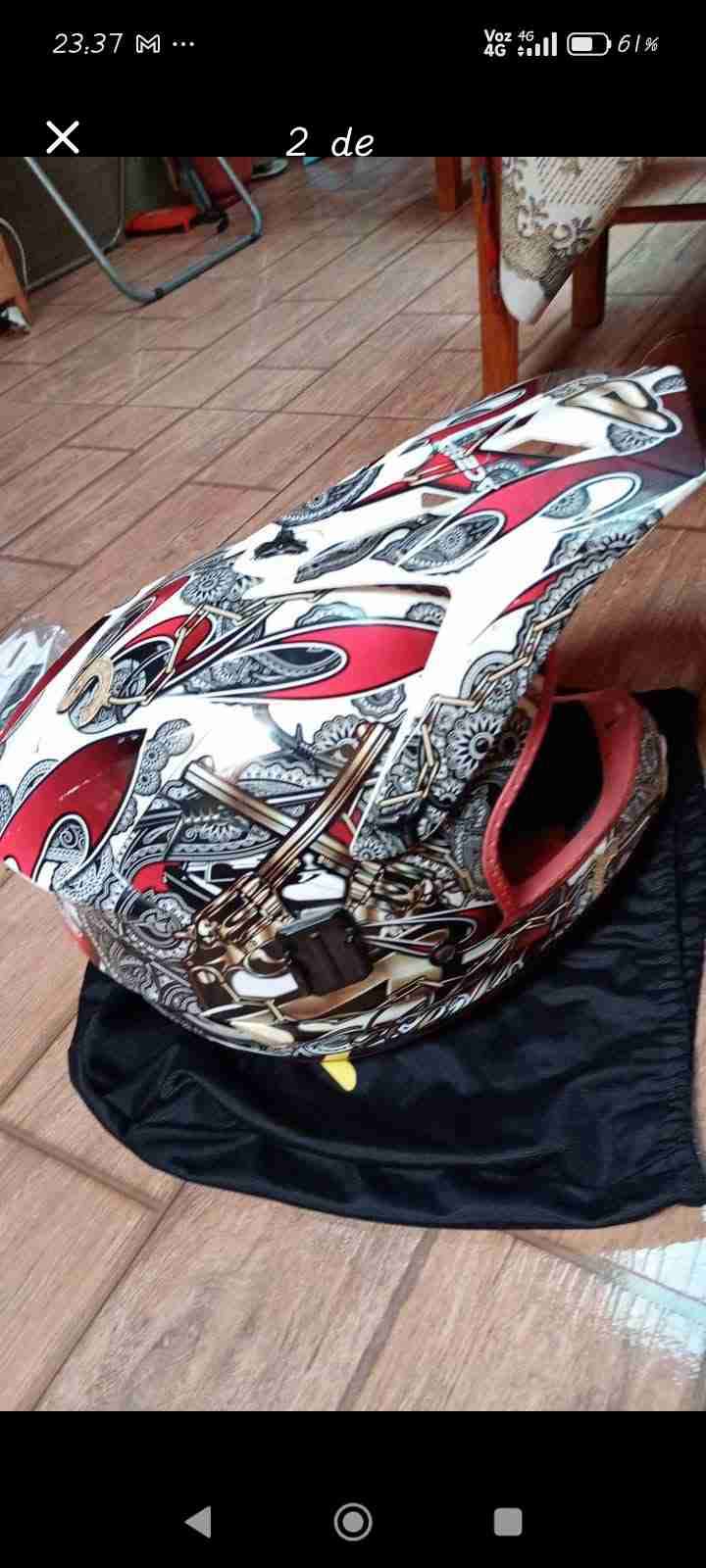 Casco motocross Acerbis decorado - miniatura 5