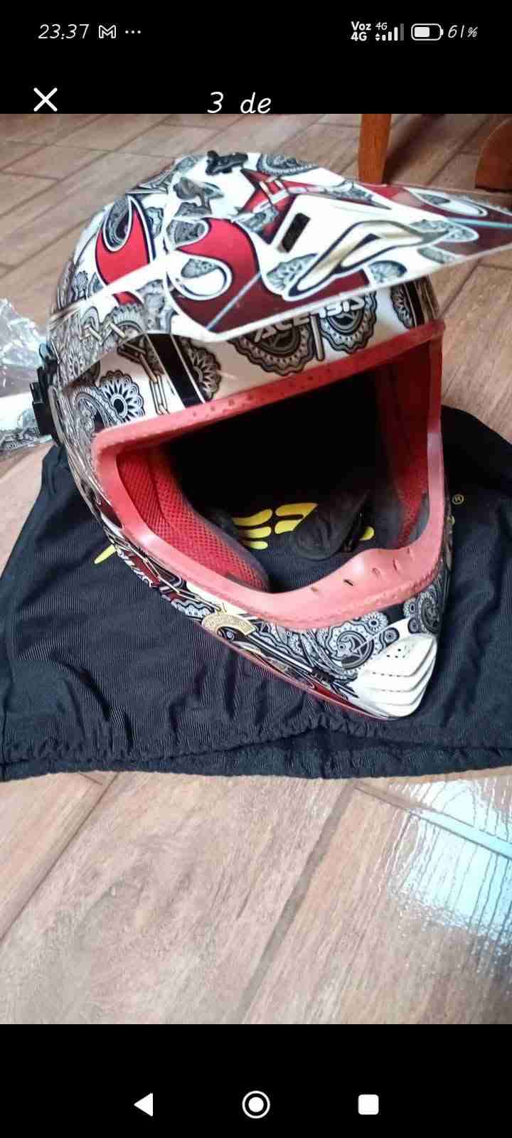 Casco motocross Acerbis decorado - miniatura 6