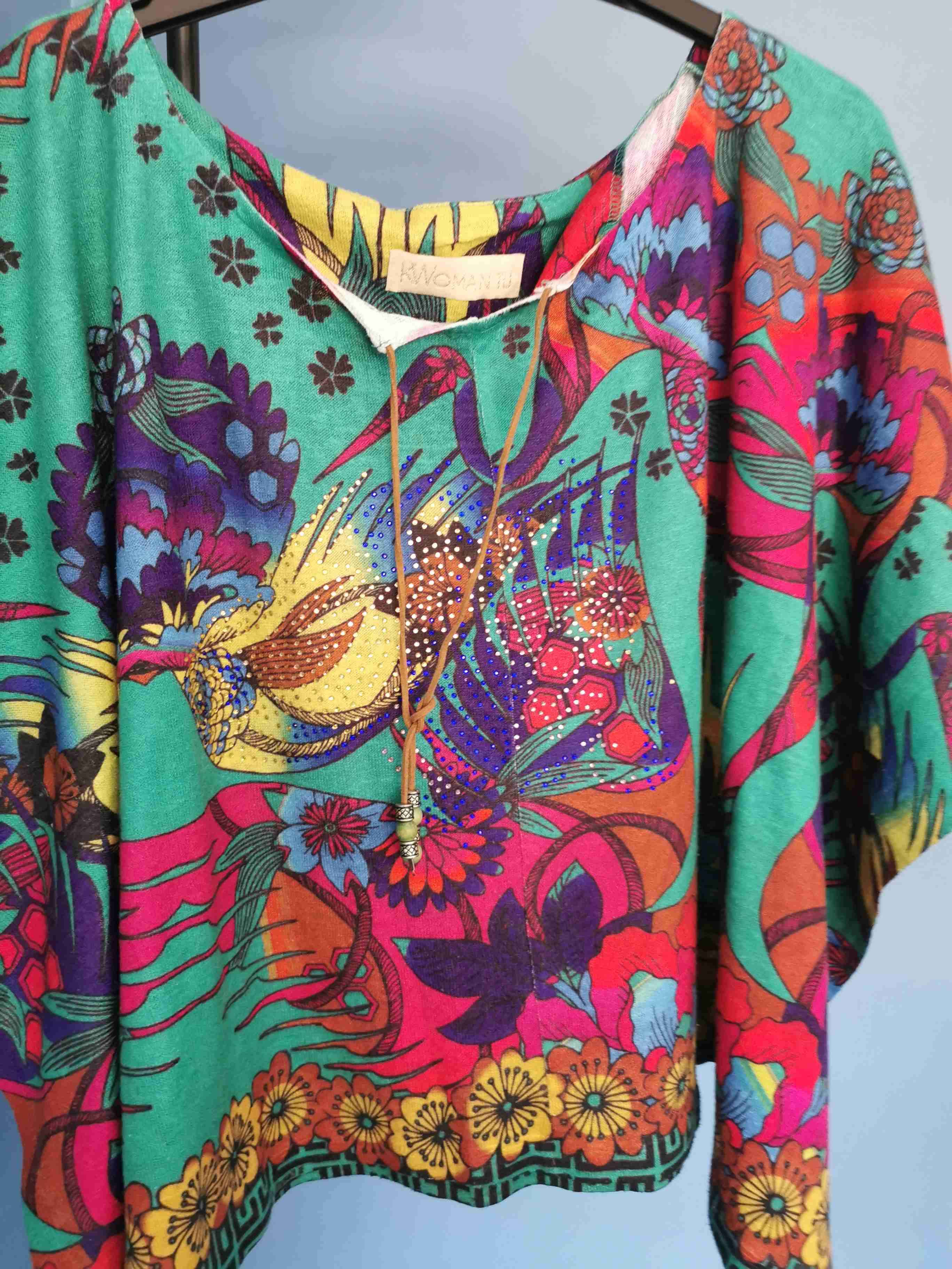 Blusa estampada multicolor - miniatura 2