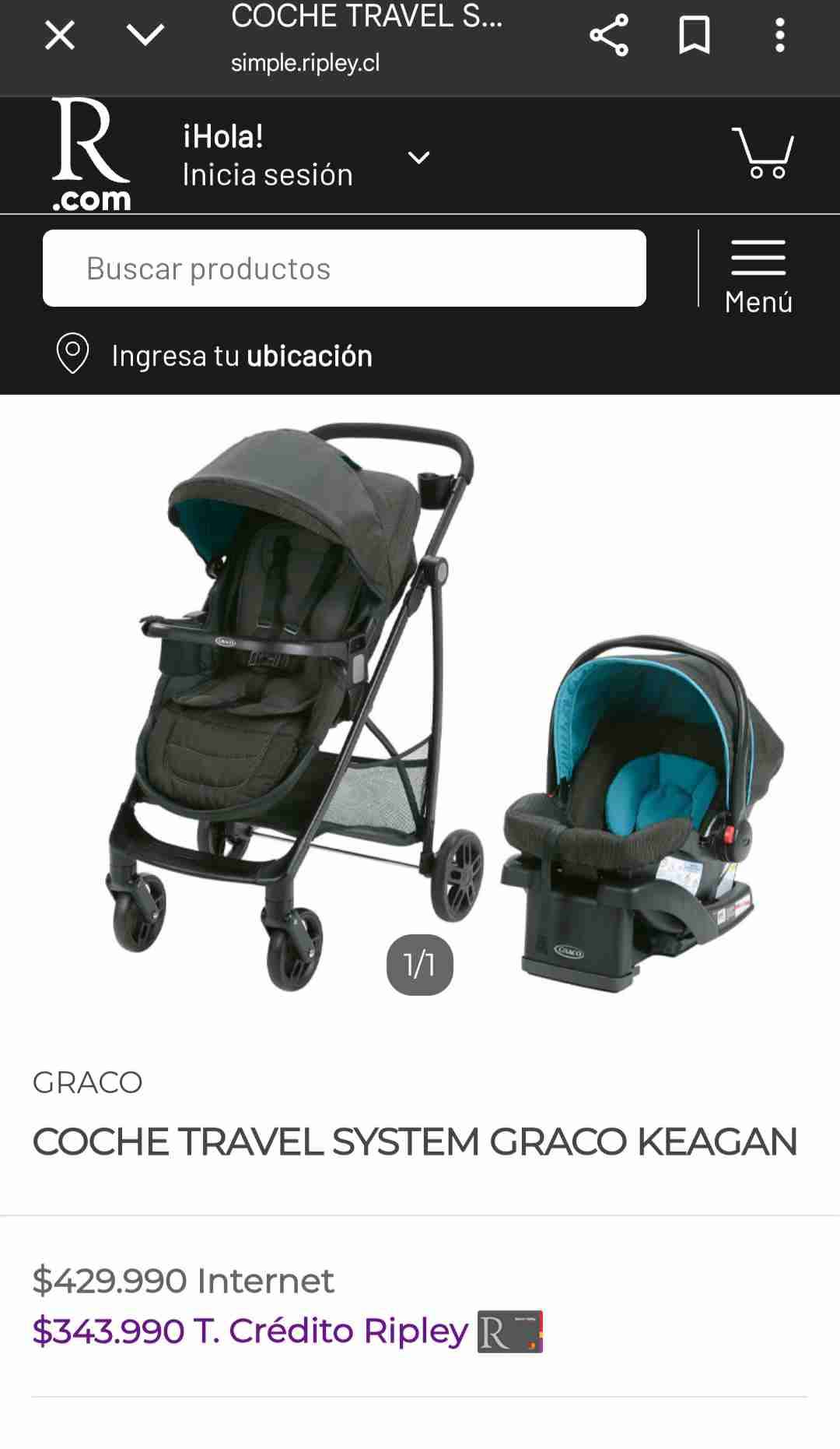 COCHE TRAVEL SYSTEM GRACO KEAGAN - 5