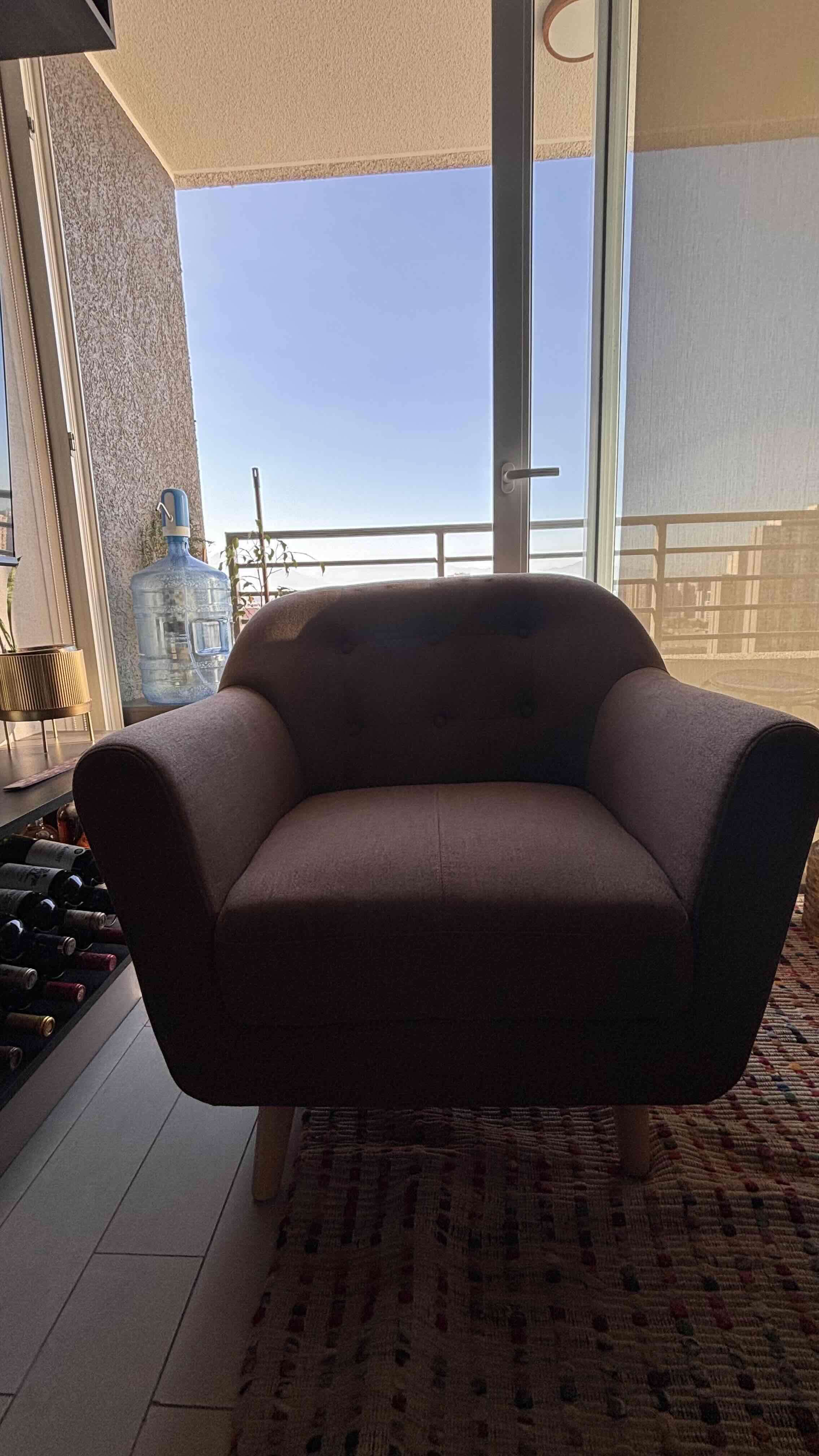 Sillón individual marrón - miniatura 3