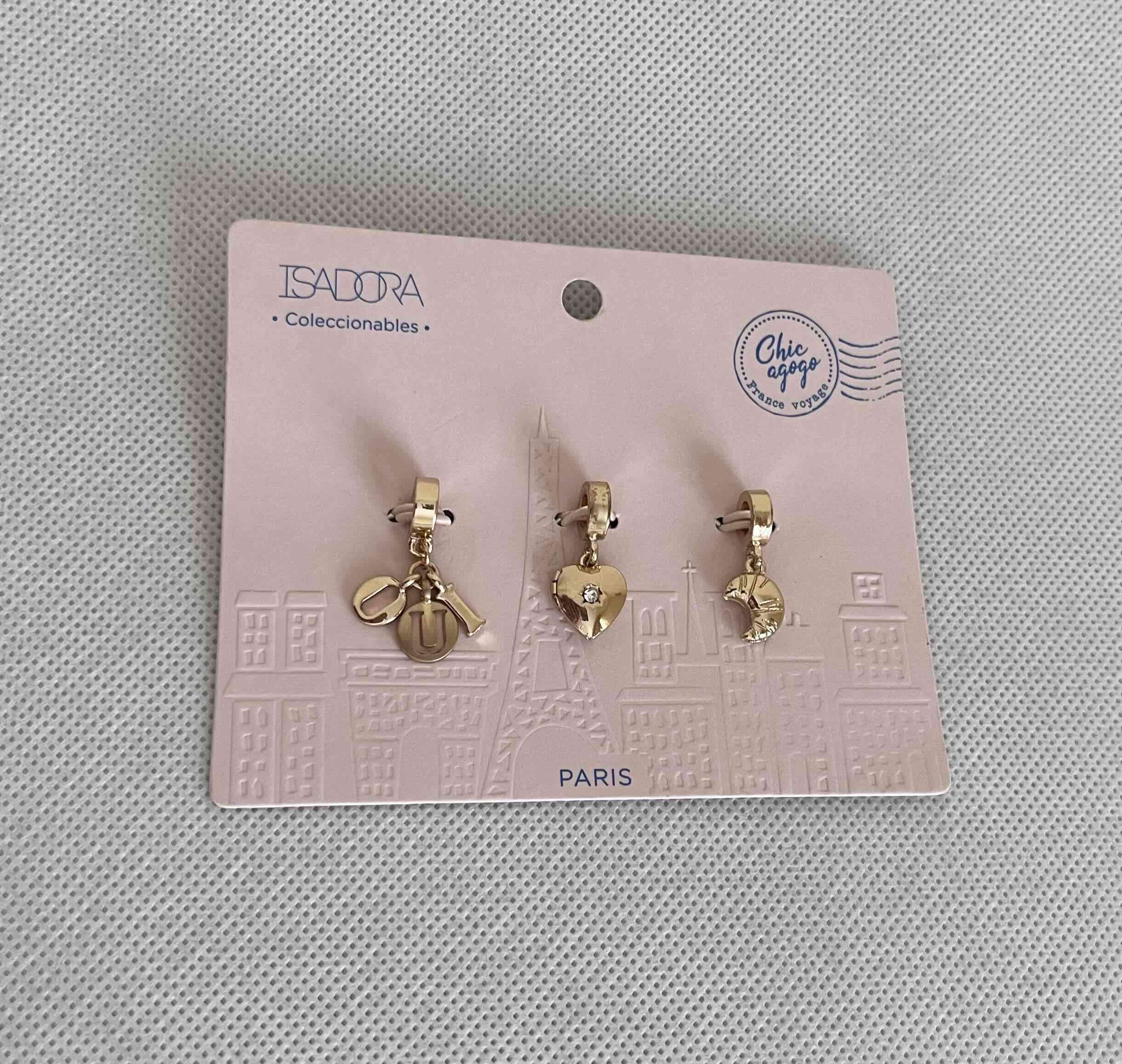 Set de 3 dijes dorados Isadora - 1