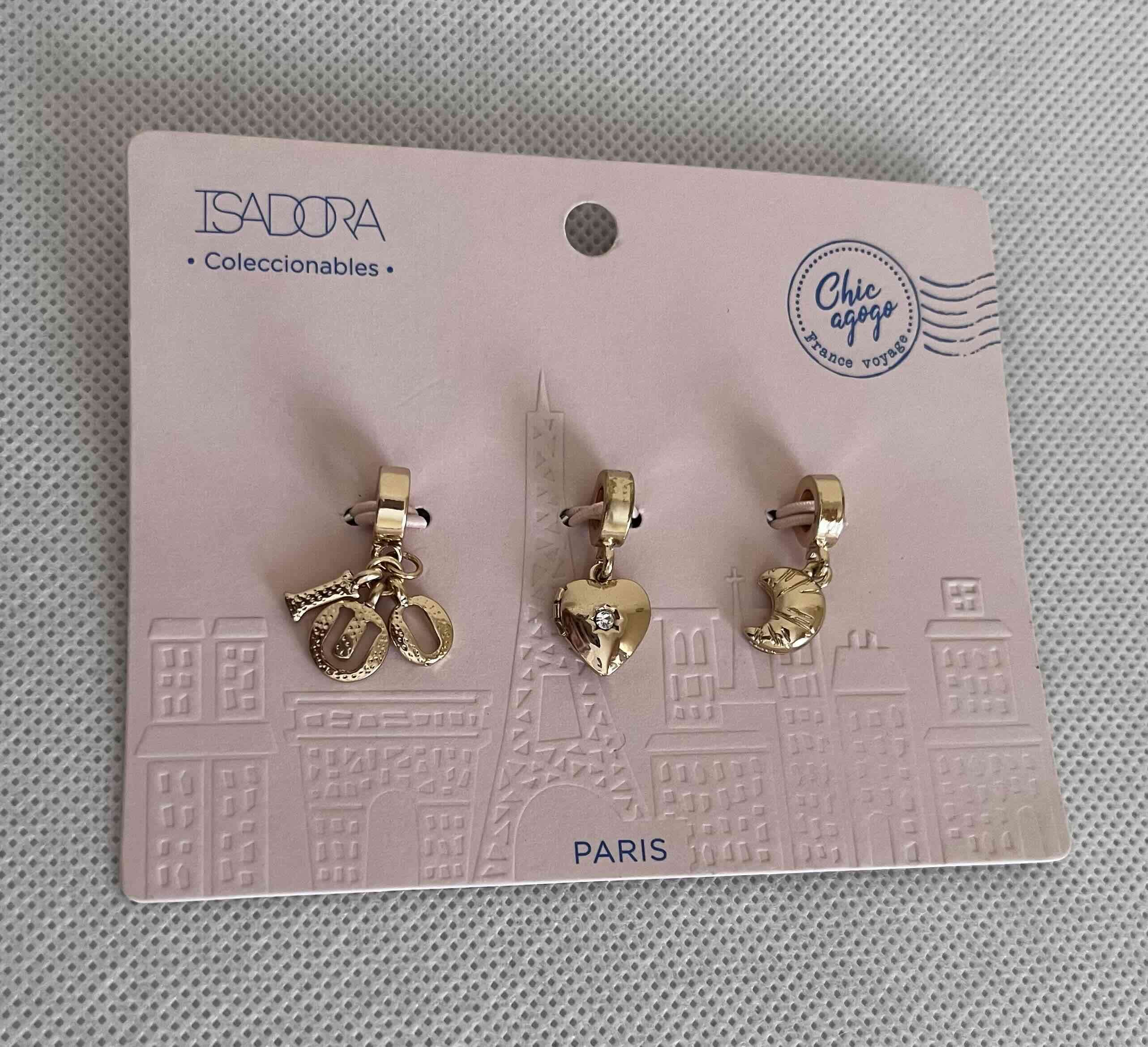 Set de 3 dijes dorados Isadora - 5