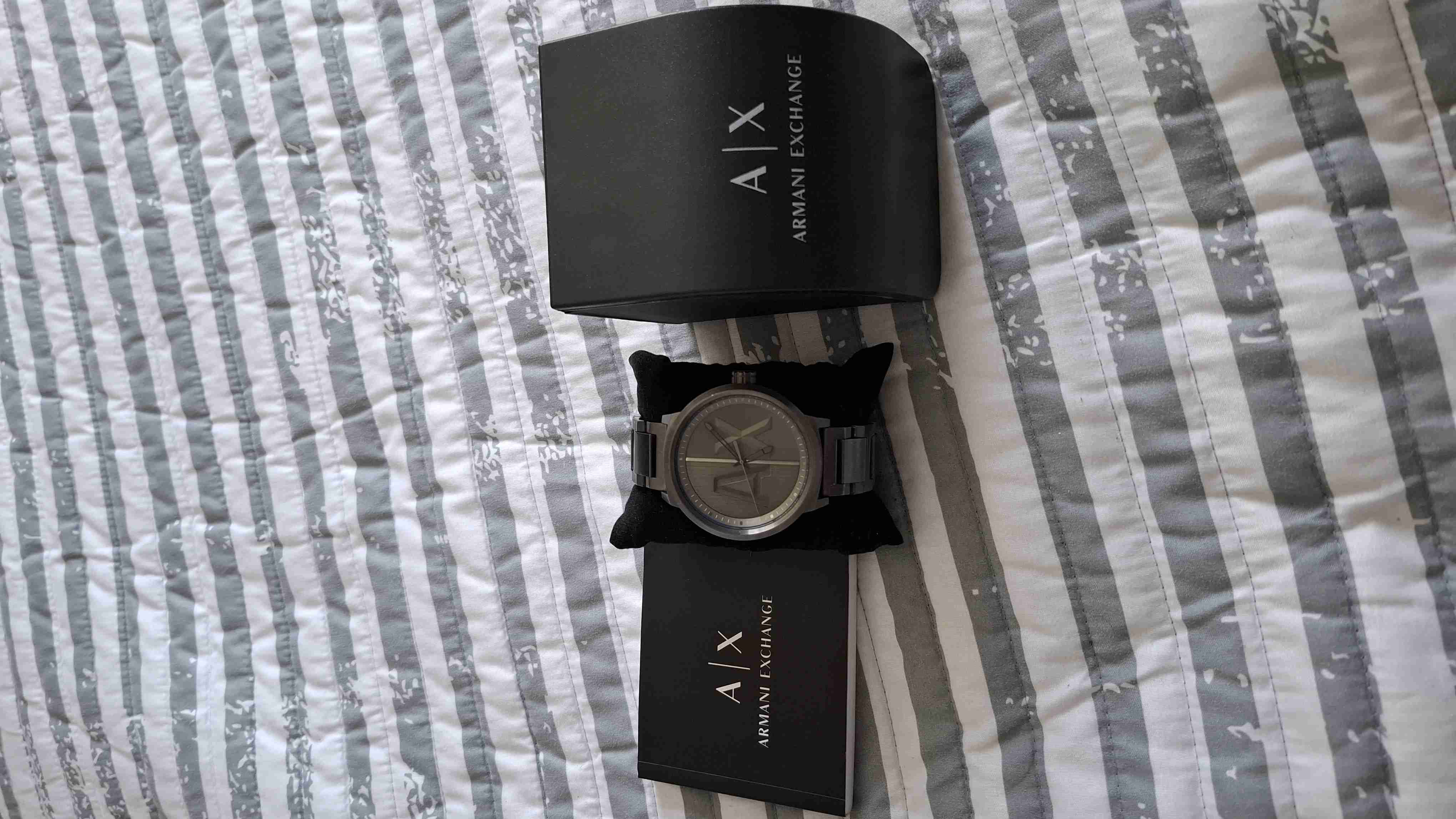Reloj Armani Exchange gris metálico - miniatura 1