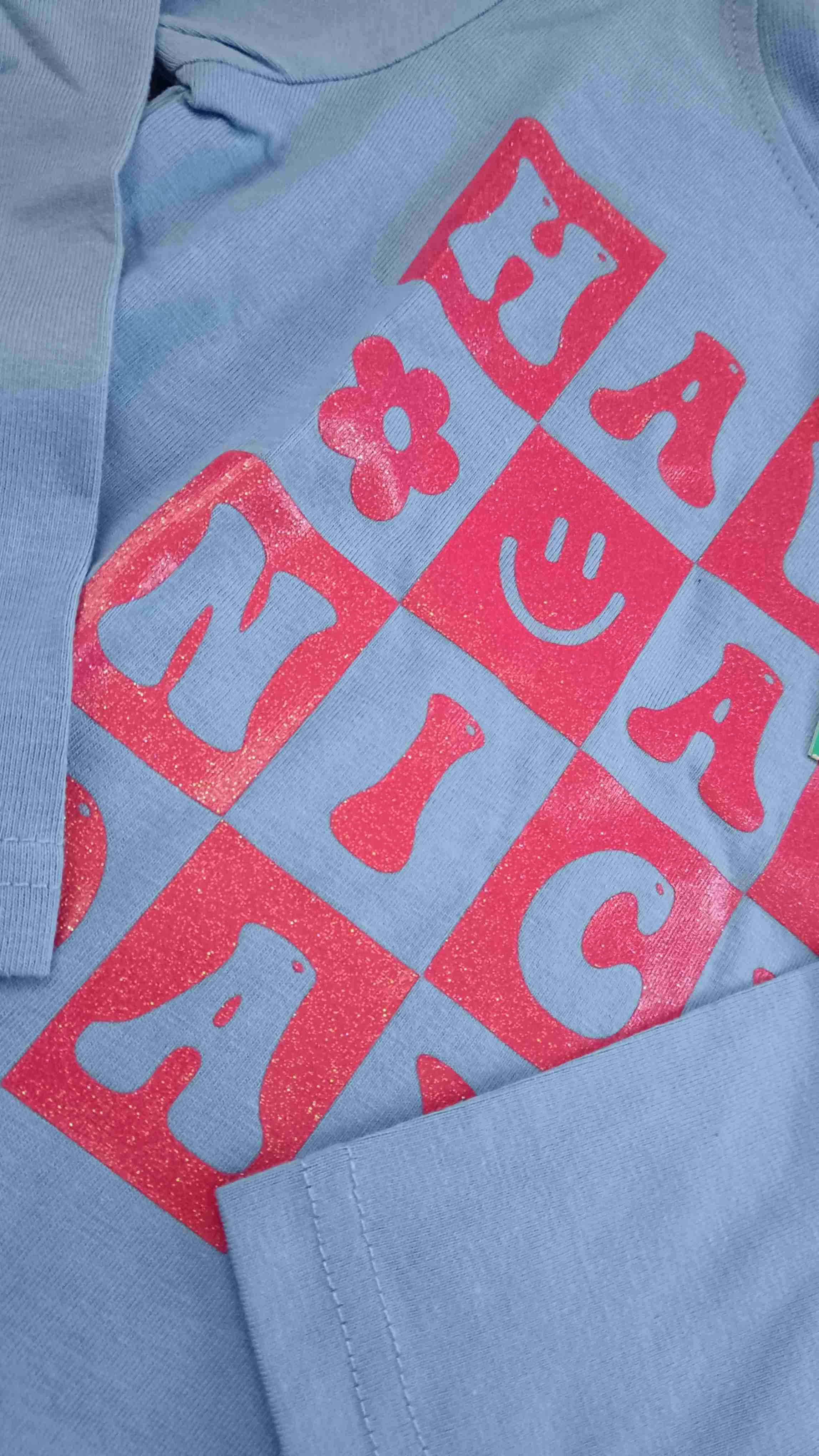 Polera azul infantil con estampado - miniatura 2