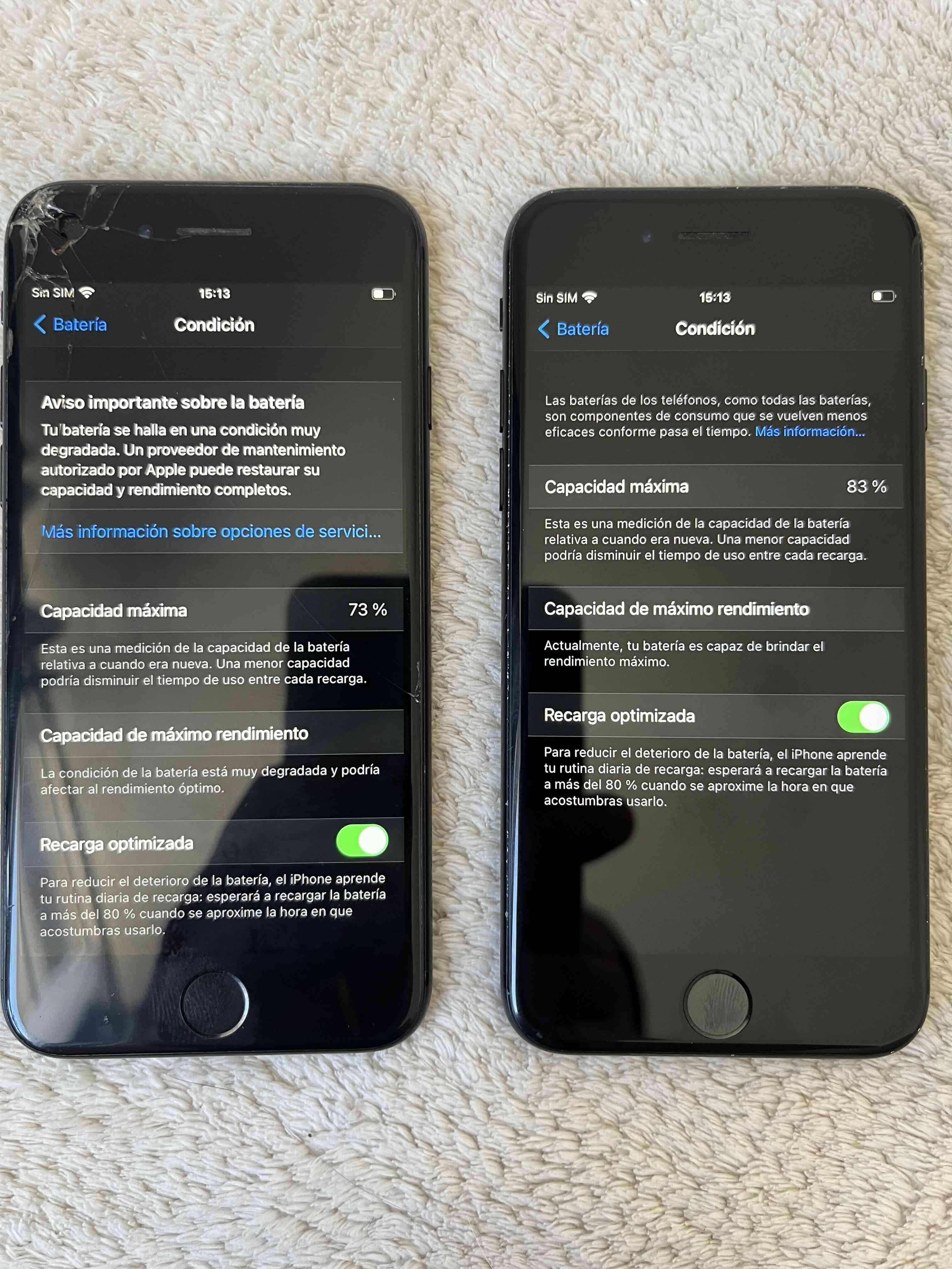 Dos iPhones con detalles - miniatura 1