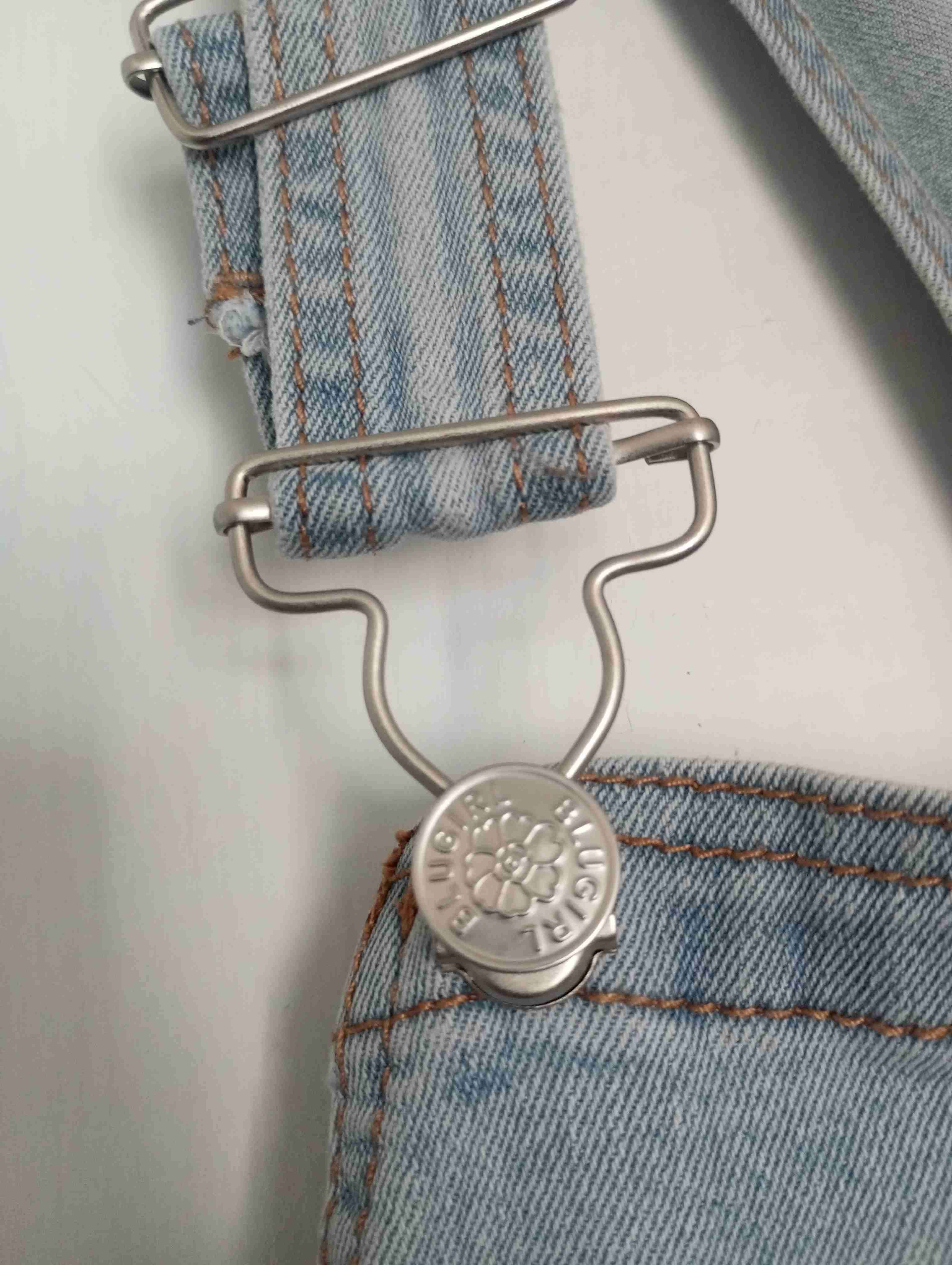 Overol de mezclilla celeste , marca BLUGIRL - miniatura 3