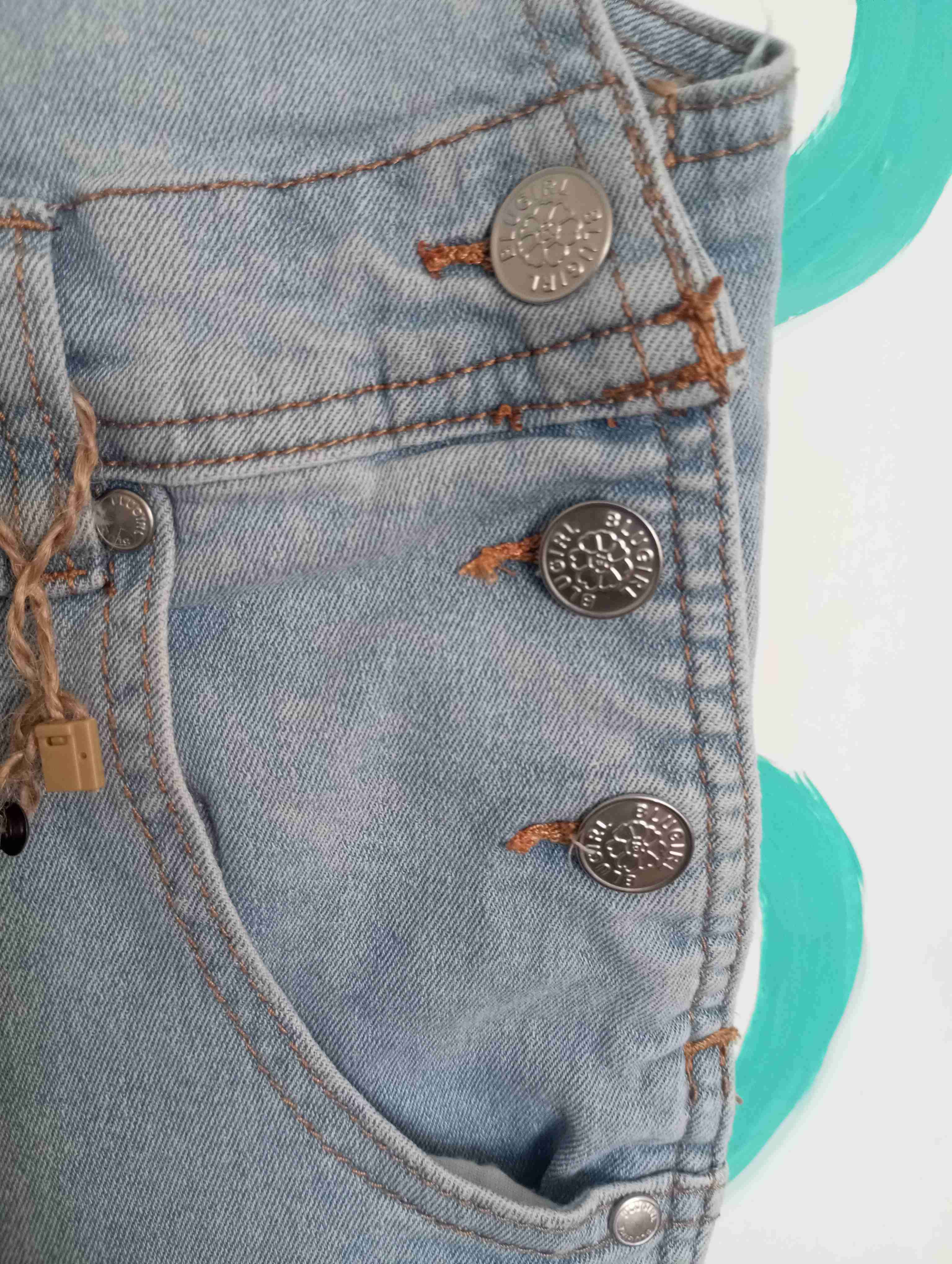 Overol de mezclilla celeste , marca BLUGIRL - miniatura 4