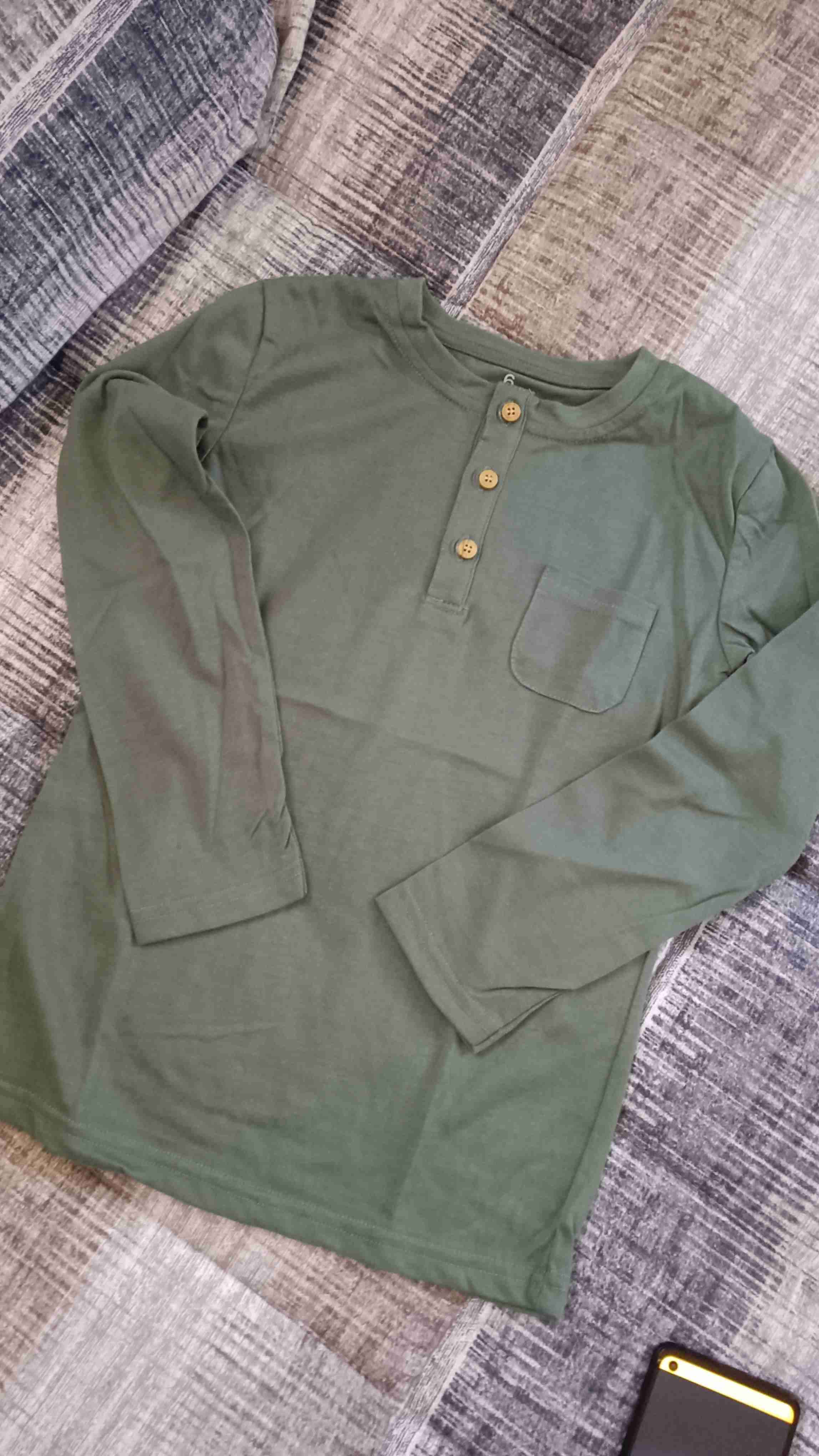 Polera verde con botones - miniatura 1