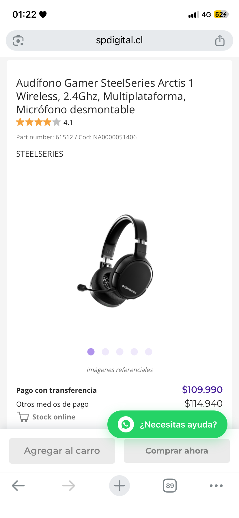 Auriculares SteelSeries negros - miniatura 2