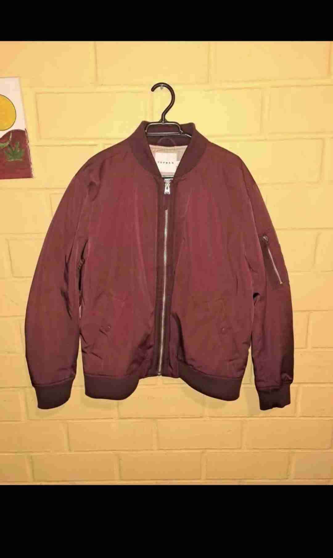 Chaqueta bomber burdeos - miniatura 1