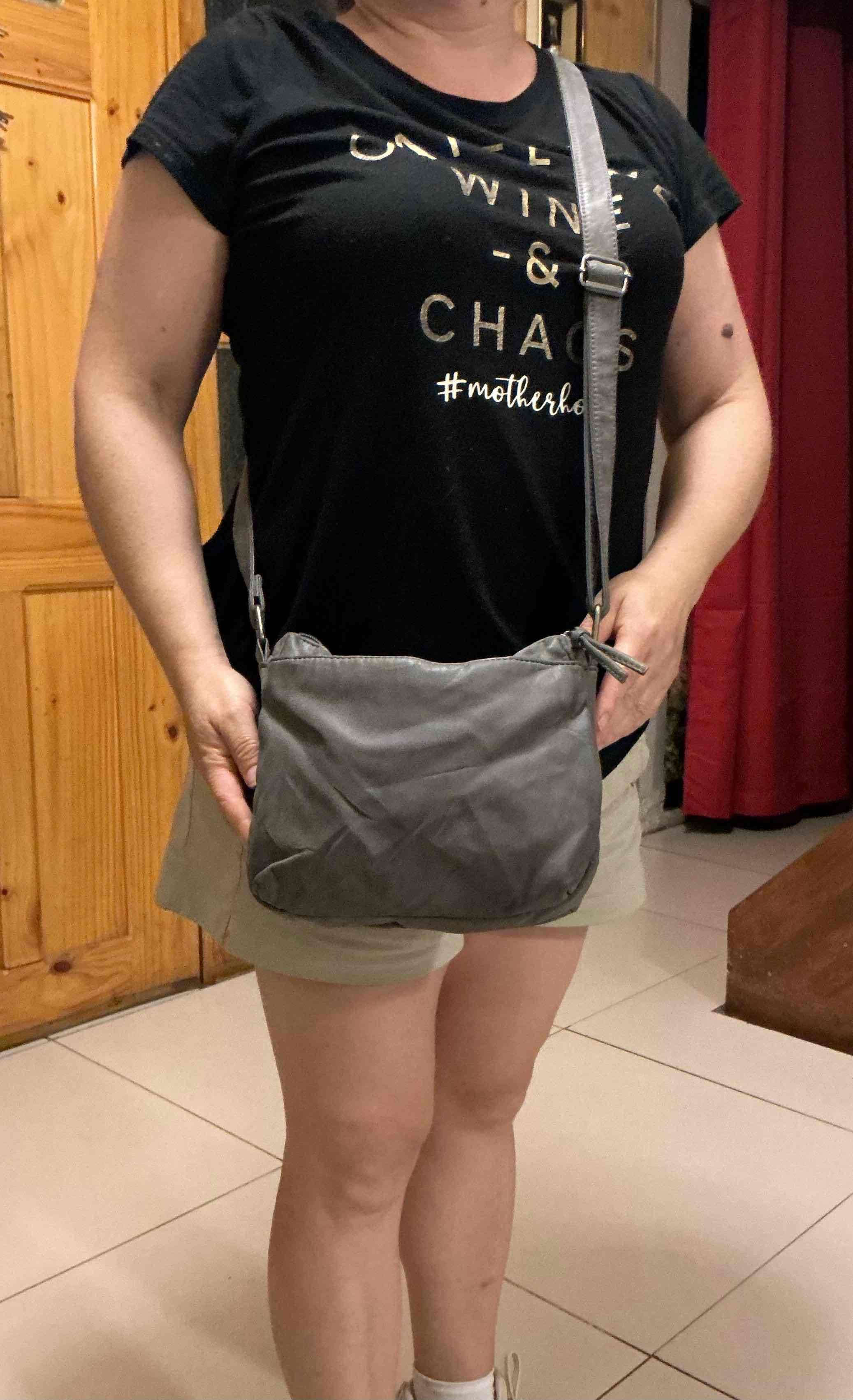 Cartera bandolera gris - miniatura 2