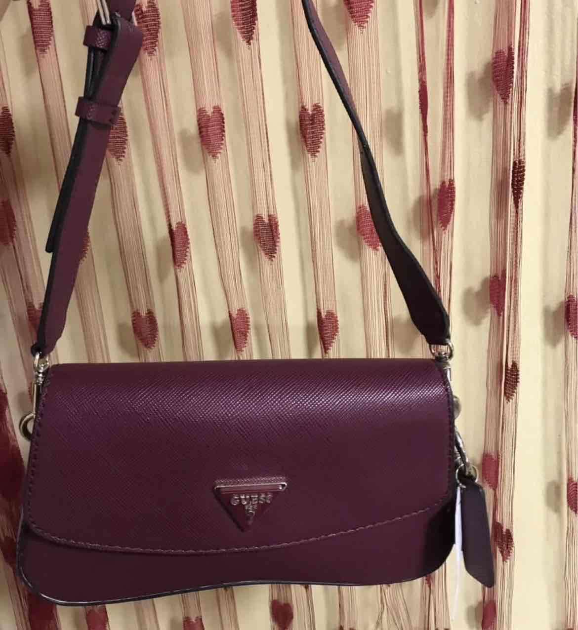 Cartera guess burgundy shoulder bag - 1