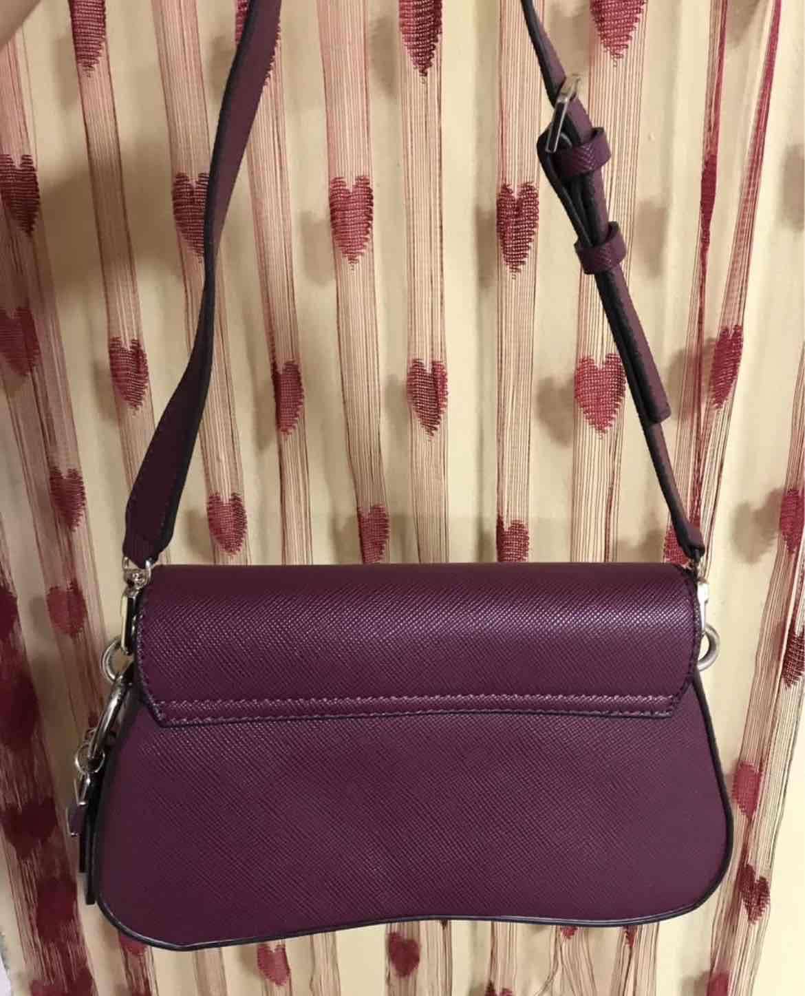 Cartera guess burgundy shoulder bag - 2