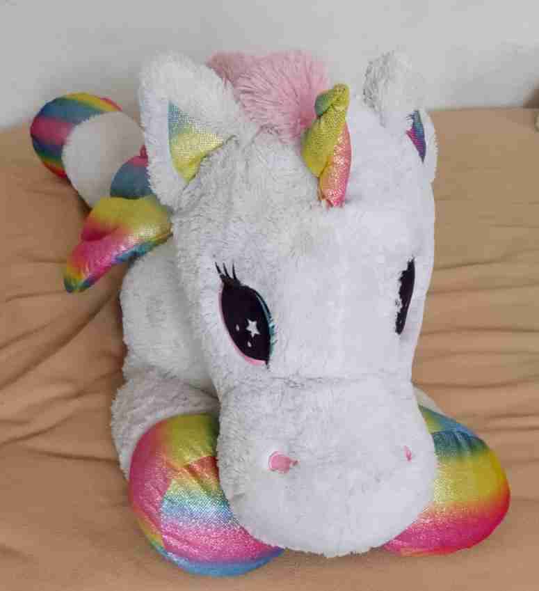 Peluche unicornio arcoíris grande - miniatura 2