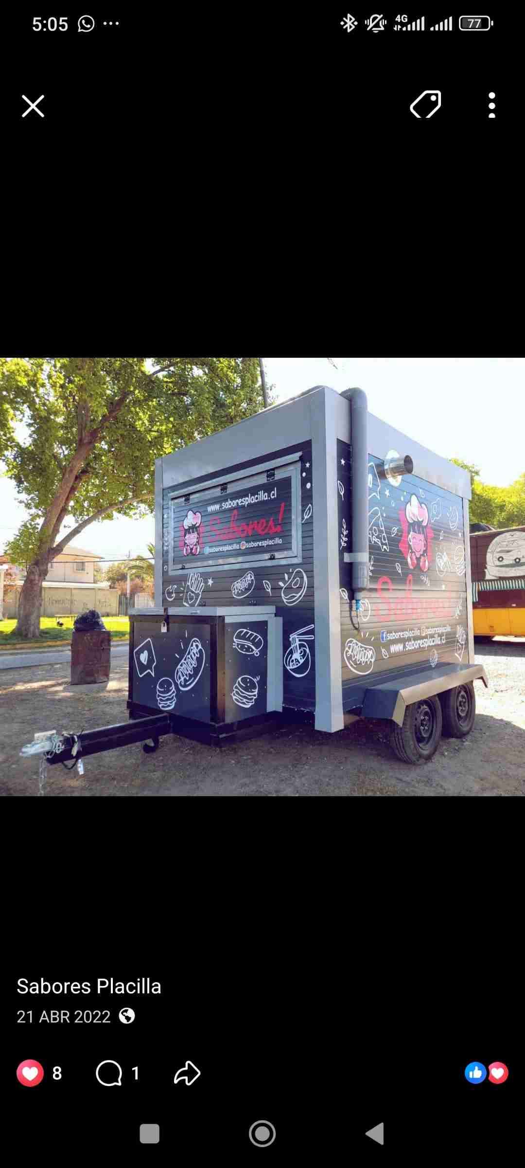 Carro de comida rápida móvil