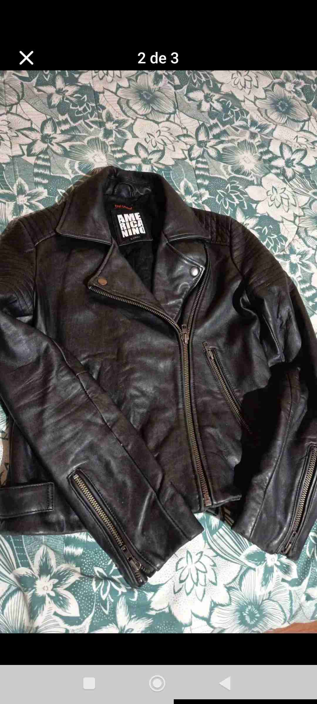 Chaqueta cuero mujer original - miniatura 1