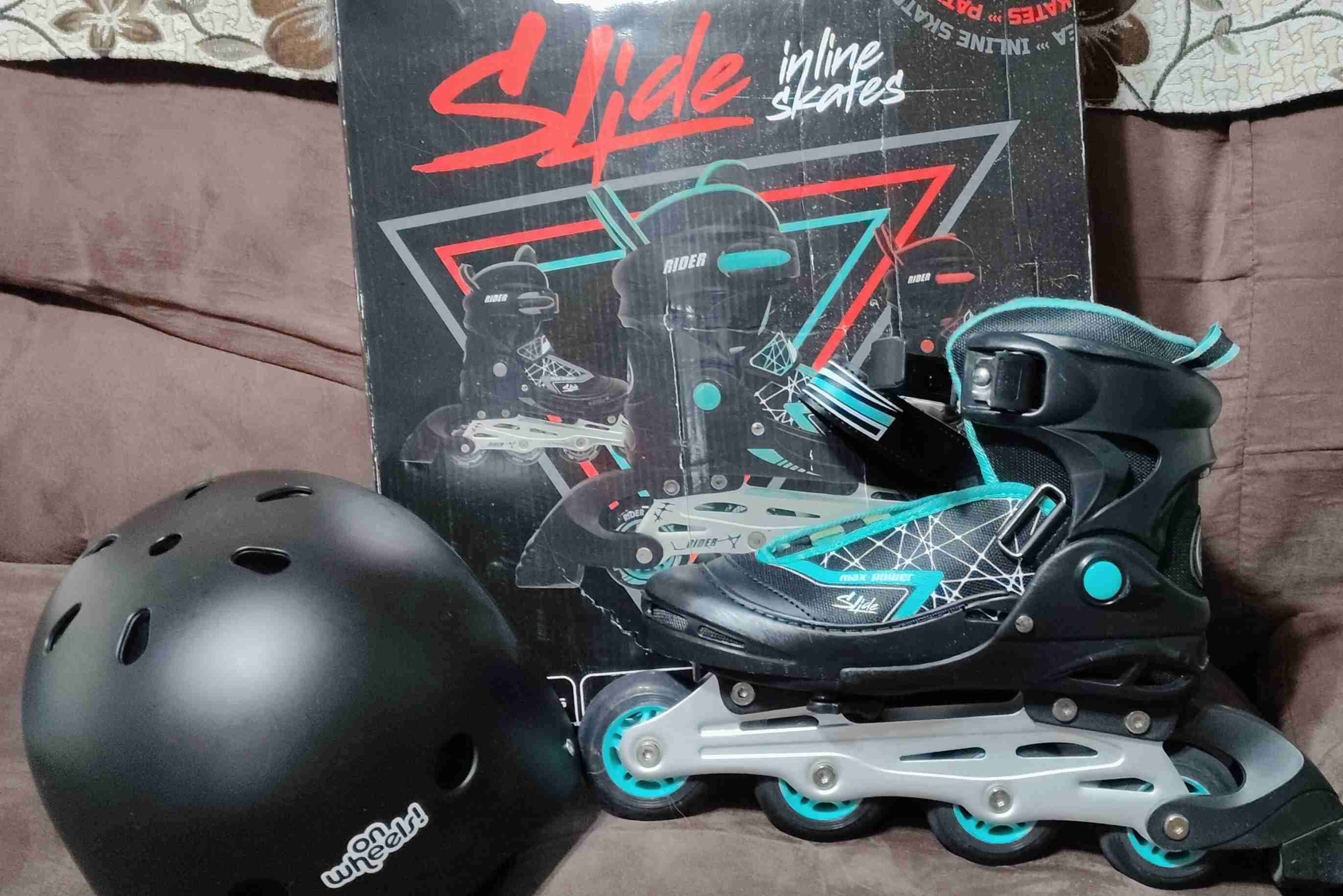 Patines en línea Slide con casco - miniatura 1