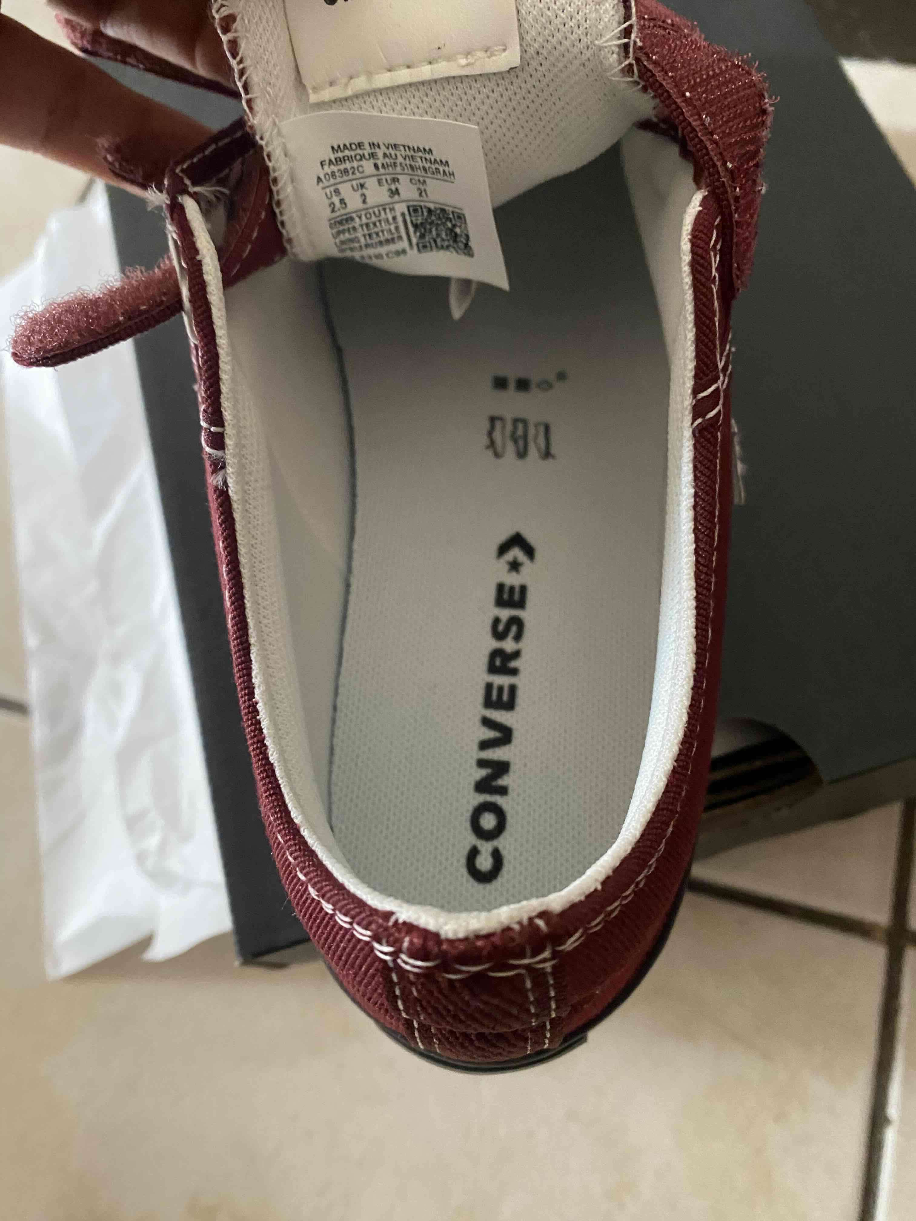 Zapatillas burdeos All Star N34 - miniatura 2