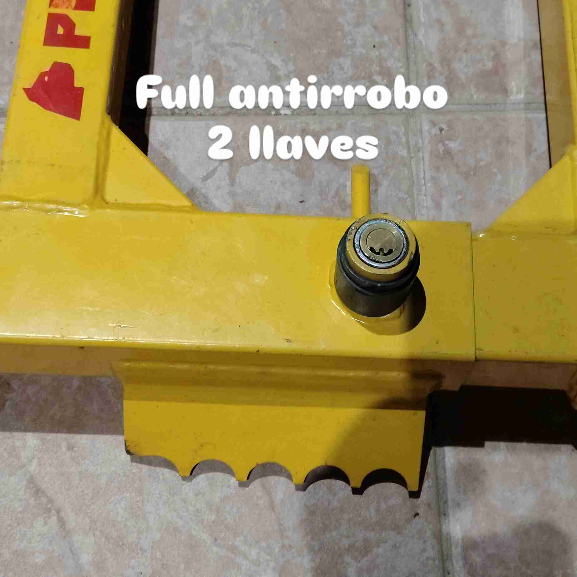 Traba de rueda Pitbull amarilla - miniatura 2