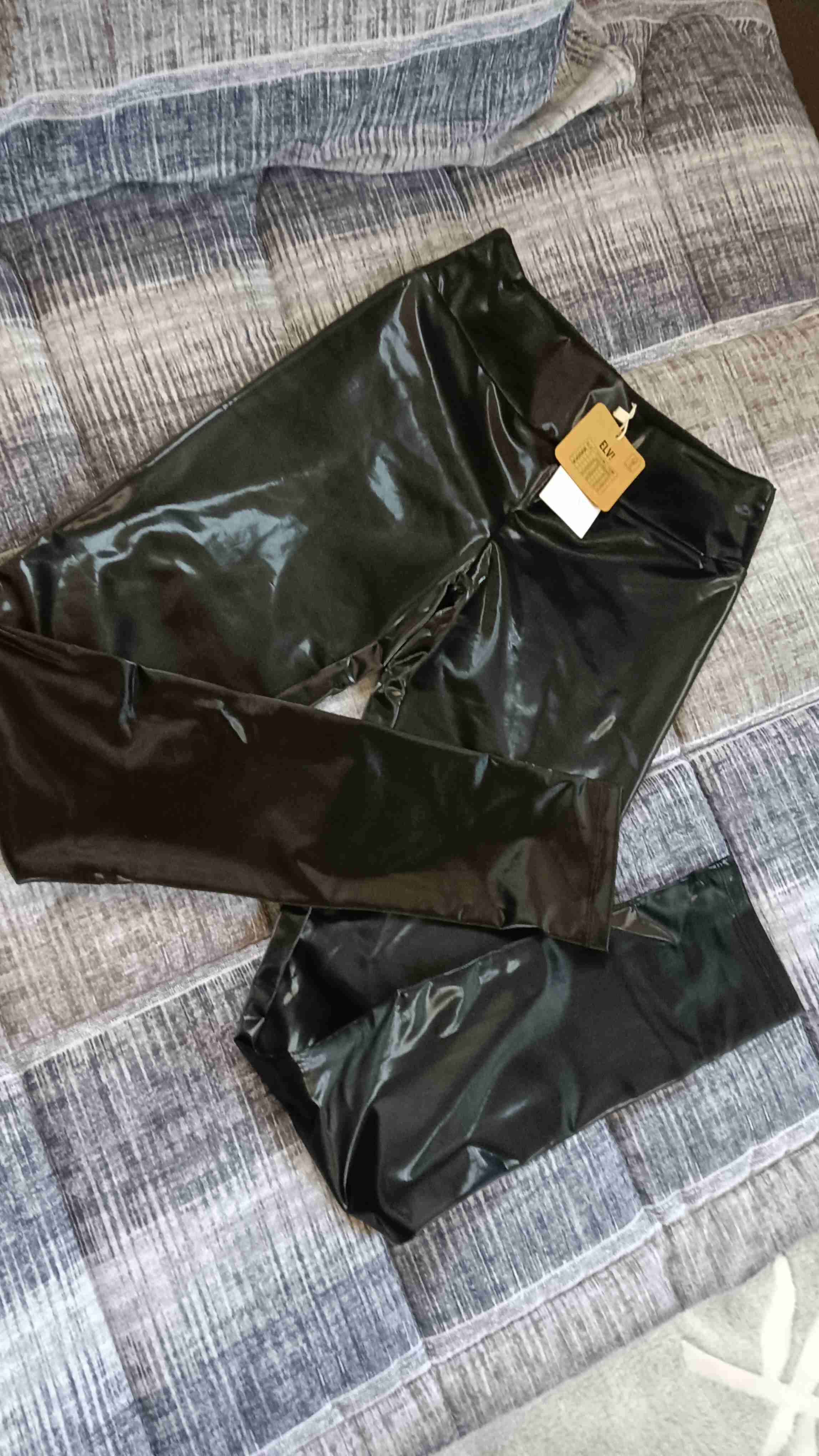 Leggings negros de latex - 1